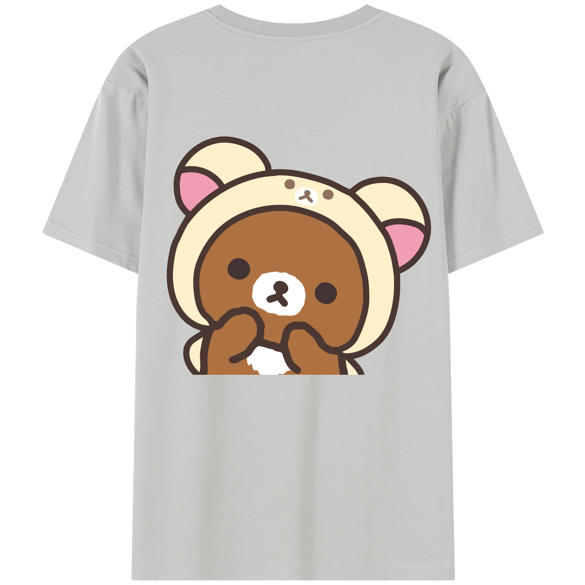 （画像用） リラックマ リラックマ キイロイトリ Rilakkuma Korilakkuma Kiiroitori レディース半袖Tシャツ(バックプリント)