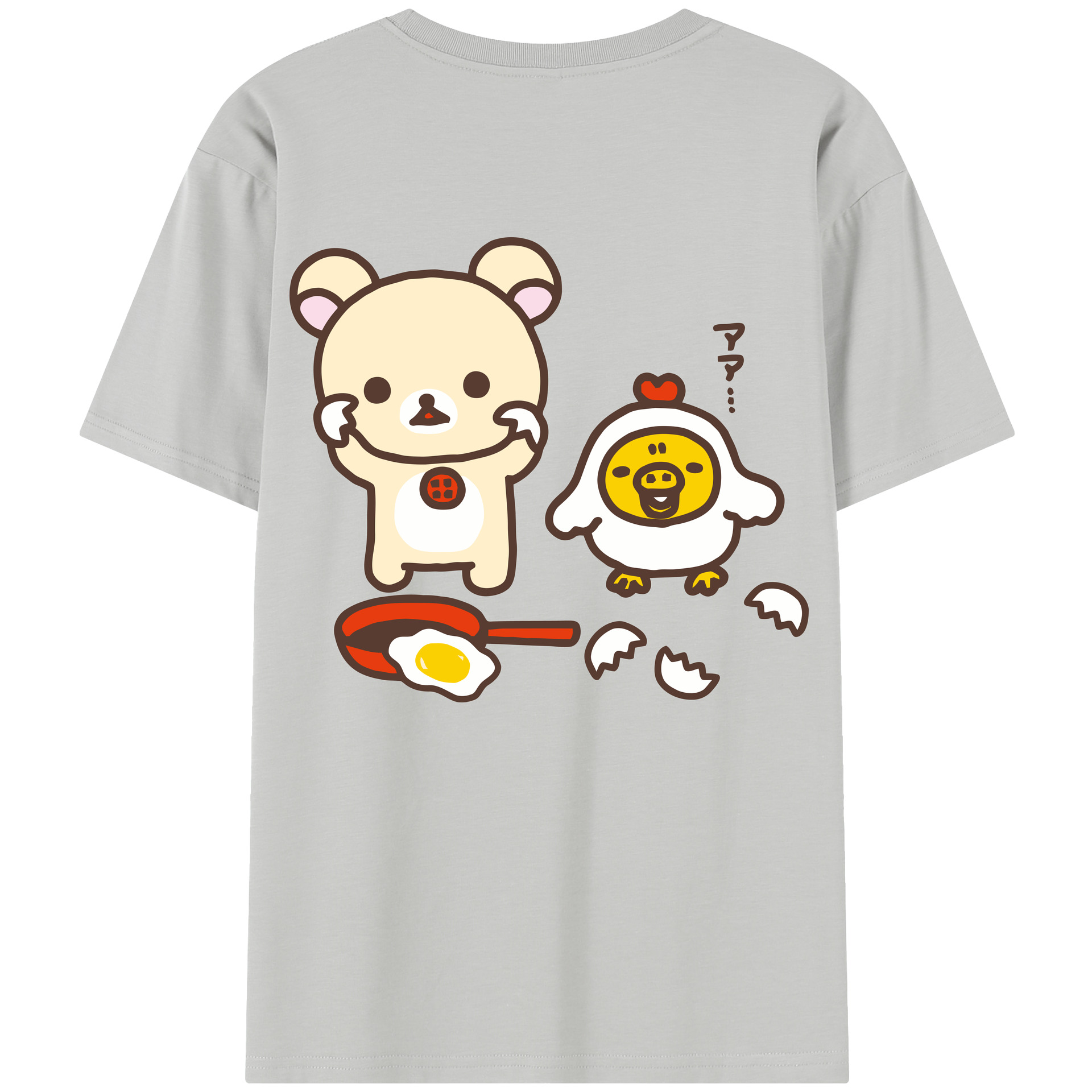 （画像用） リラックマ リラックマ キイロイトリ Rilakkuma Korilakkuma Kiiroitori レディース半袖Tシャツ(バックプリント)