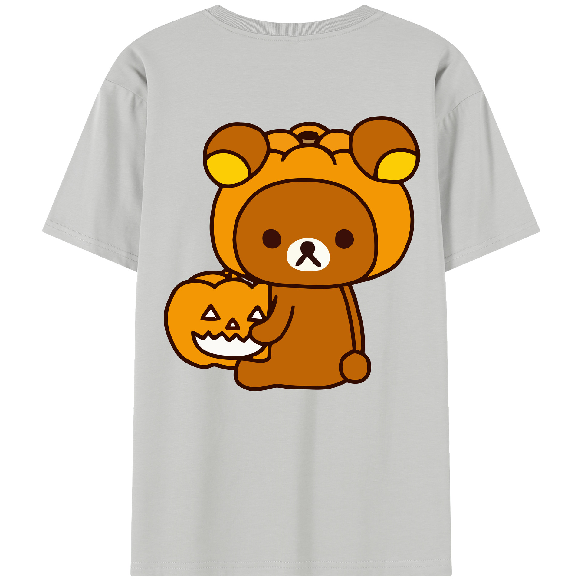 （画像用） リラックマ リラックマ キイロイトリ Rilakkuma Korilakkuma Kiiroitori レディース半袖Tシャツ(バックプリント)