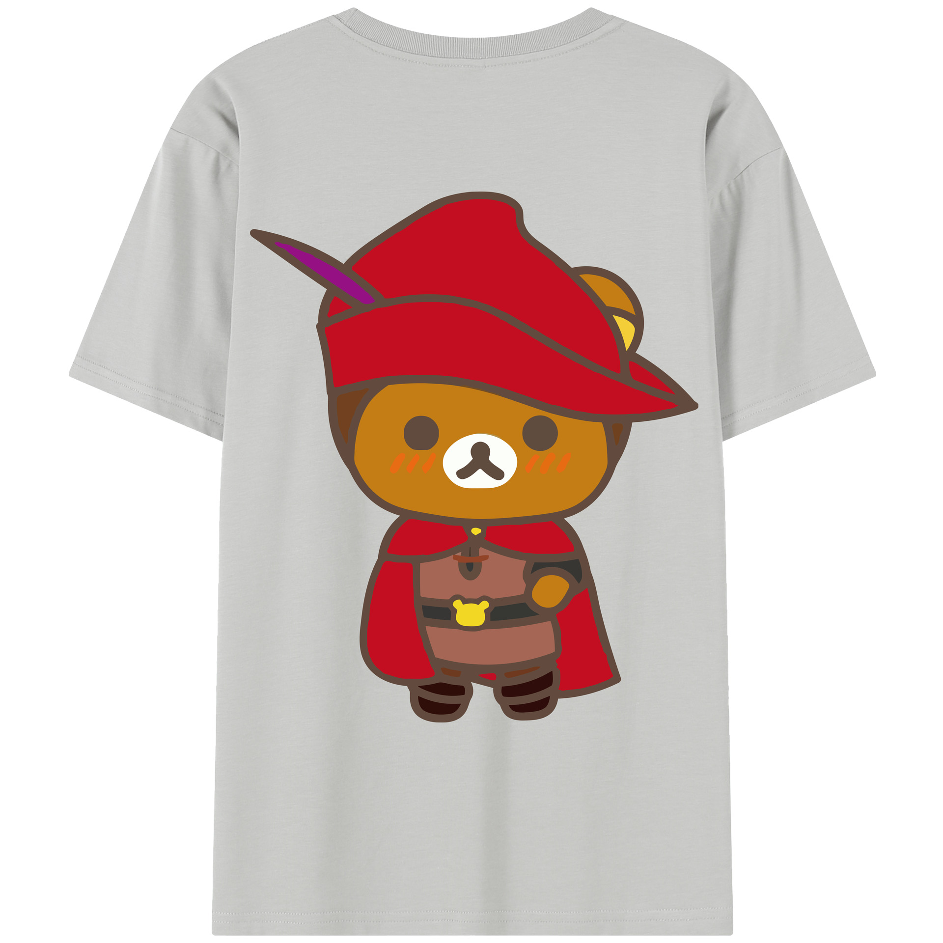（画像用） リラックマ リラックマ キイロイトリ Rilakkuma Korilakkuma Kiiroitori レディース半袖Tシャツ(バックプリント)