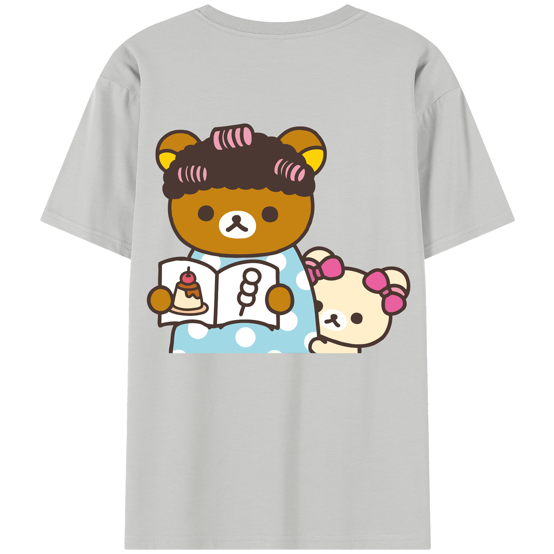 （画像用） リラックマ リラックマ キイロイトリ Rilakkuma Korilakkuma Kiiroitori レディース半袖Tシャツ(バックプリント)
