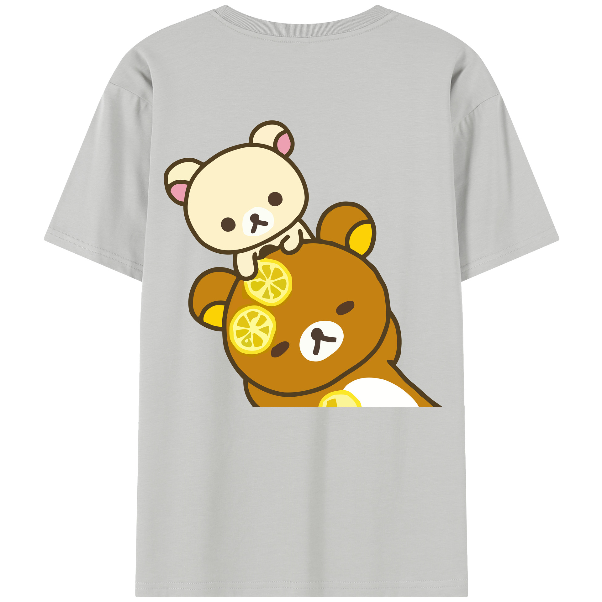 （画像用） リラックマ リラックマ キイロイトリ Rilakkuma Korilakkuma Kiiroitori レディース半袖Tシャツ(バックプリント)