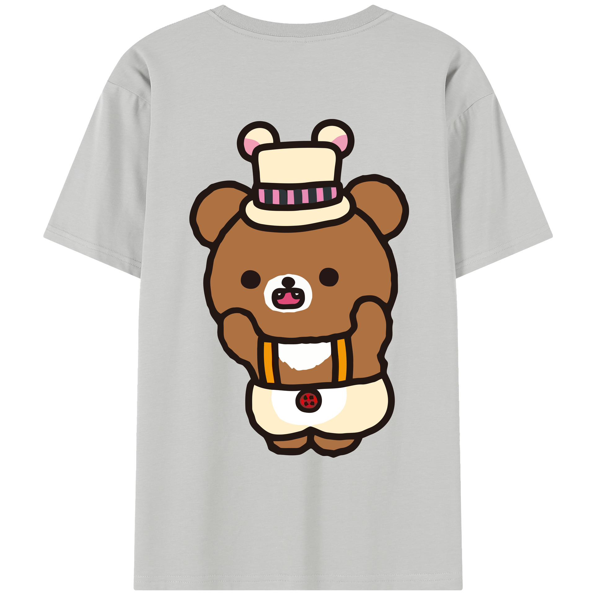 （画像用） リラックマ リラックマ キイロイトリ Rilakkuma Korilakkuma Kiiroitori レディース半袖Tシャツ(バックプリント)