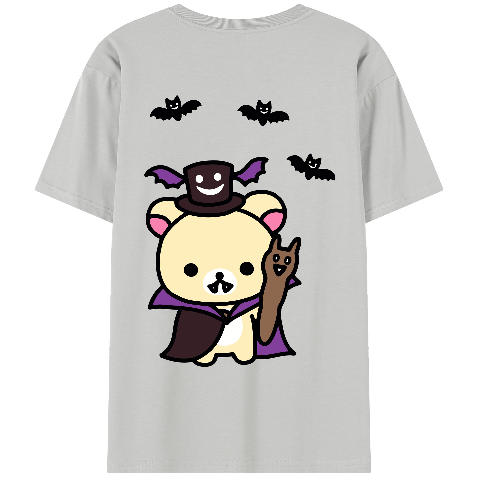 （画像用） リラックマ リラックマ キイロイトリ Rilakkuma Korilakkuma Kiiroitori レディース半袖Tシャツ(バックプリント)