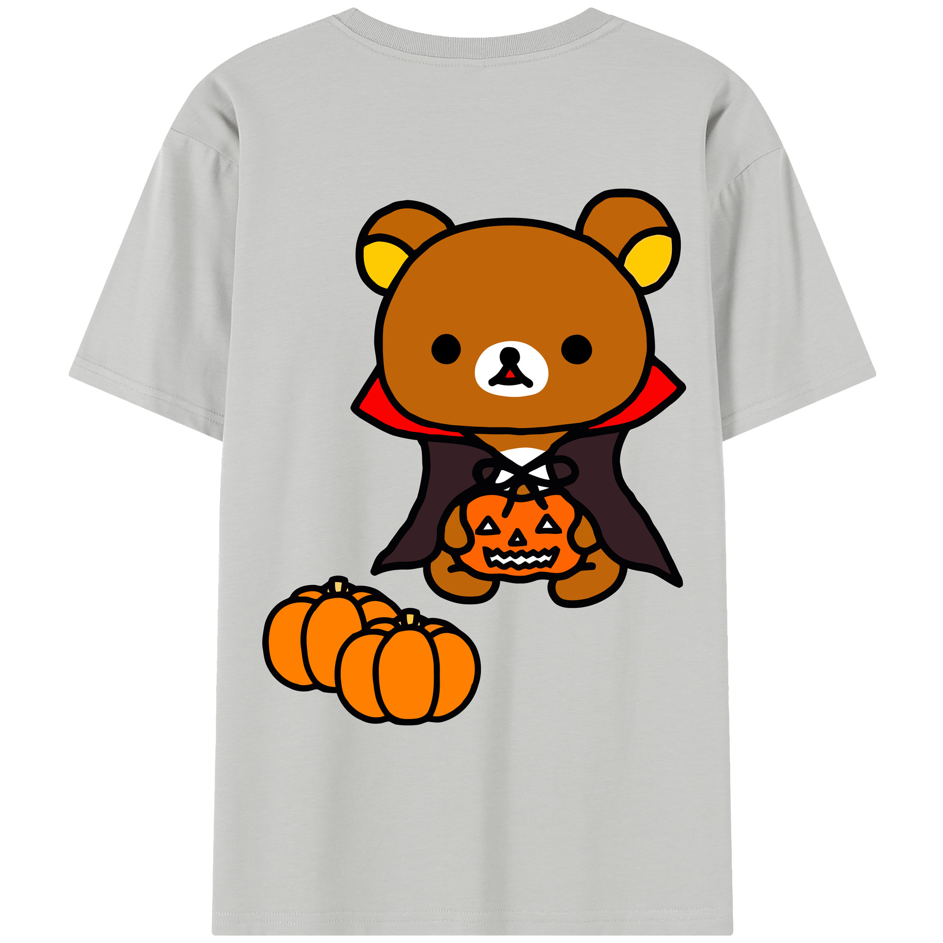 （画像用） リラックマ リラックマ キイロイトリ Rilakkuma Korilakkuma Kiiroitori レディース半袖Tシャツ(バックプリント)