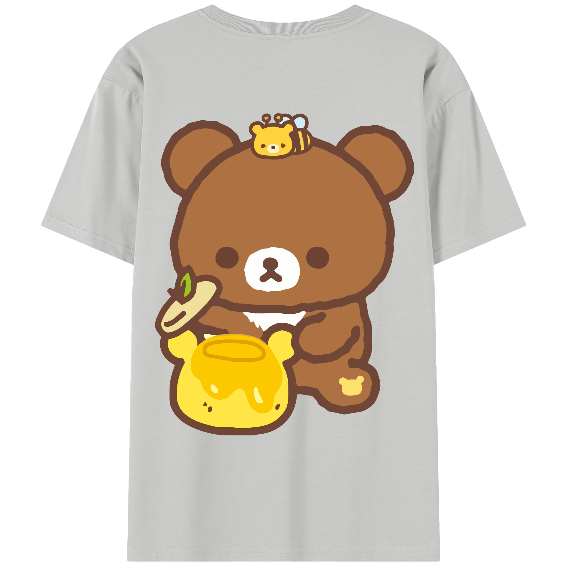 （画像用） リラックマ リラックマ キイロイトリ Rilakkuma Korilakkuma Kiiroitori レディース半袖Tシャツ(バックプリント)