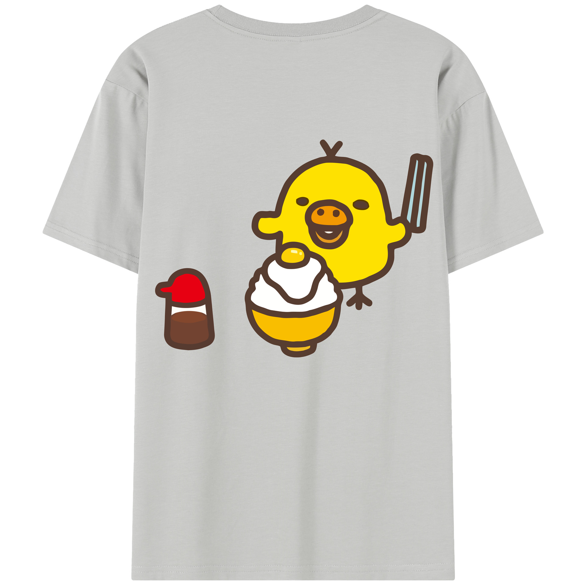 （画像用） リラックマ リラックマ キイロイトリ Rilakkuma Korilakkuma Kiiroitori レディース半袖Tシャツ(バックプリント)