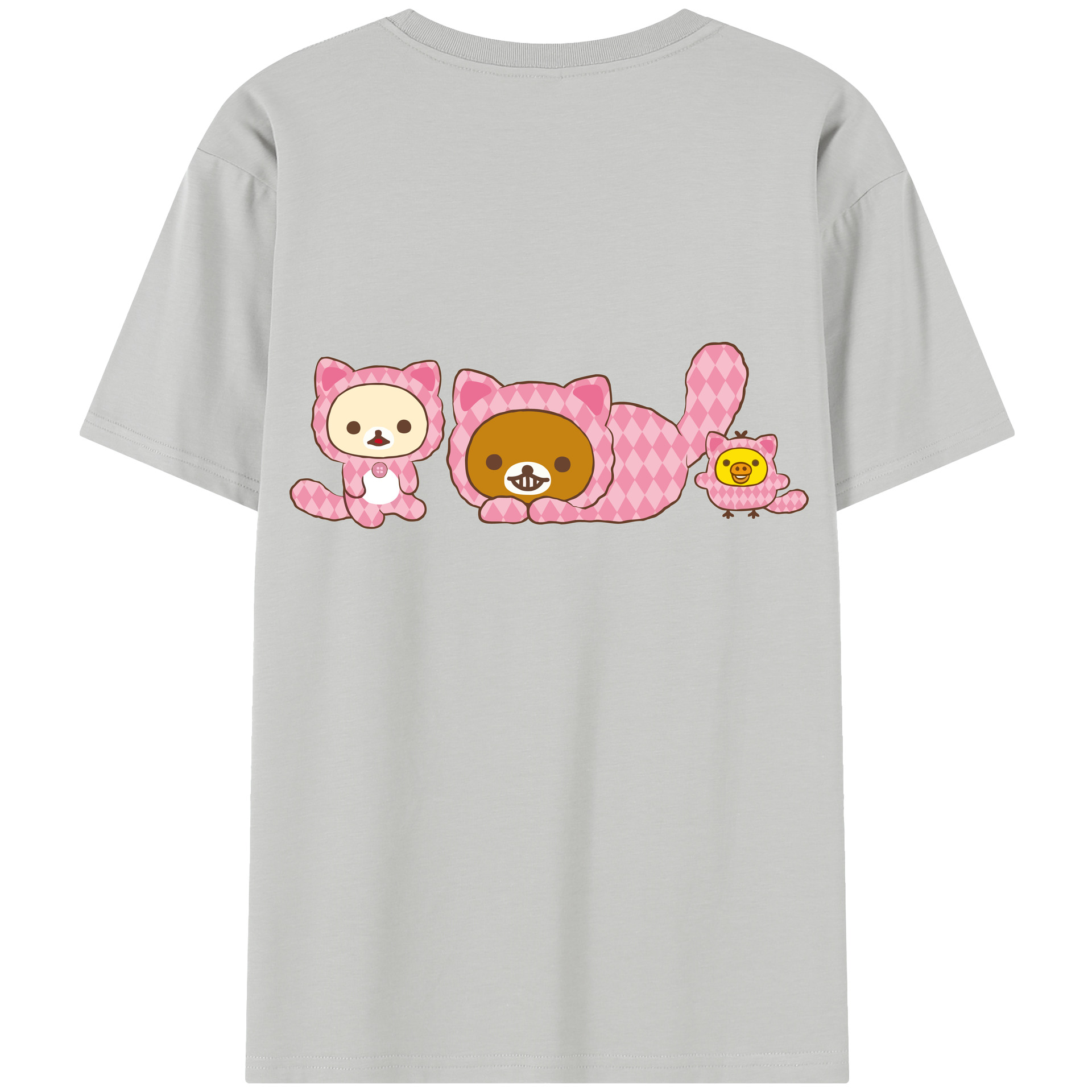 （画像用） リラックマ リラックマ キイロイトリ Rilakkuma Korilakkuma Kiiroitori レディース半袖Tシャツ(バックプリント)