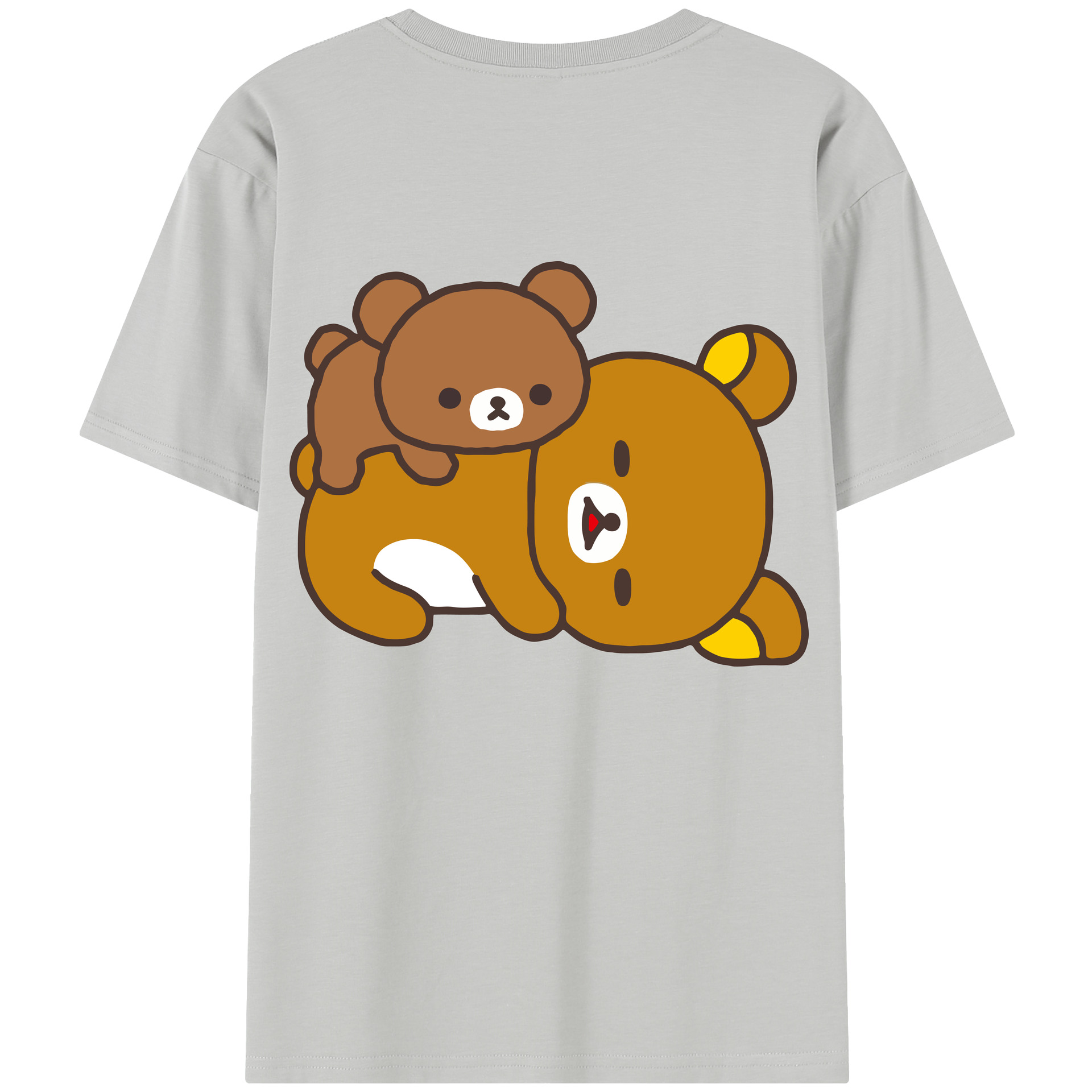 （画像用） リラックマ リラックマ キイロイトリ Rilakkuma Korilakkuma Kiiroitori レディース半袖Tシャツ(バックプリント)
