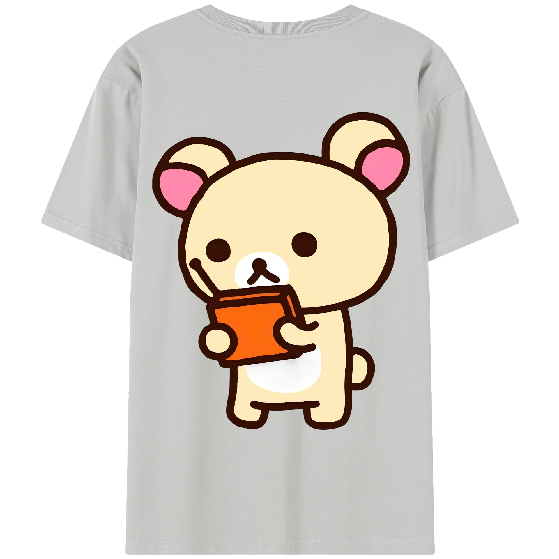（画像用） リラックマ リラックマ キイロイトリ Rilakkuma Korilakkuma Kiiroitori レディース半袖Tシャツ(バックプリント)