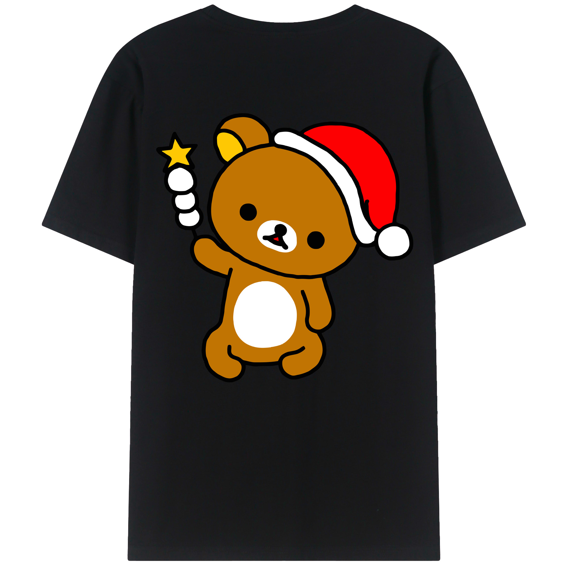 （画像用） リラックマ リラックマ キイロイトリ Rilakkuma Korilakkuma Kiiroitori レディース半袖Tシャツ(バックプリント)