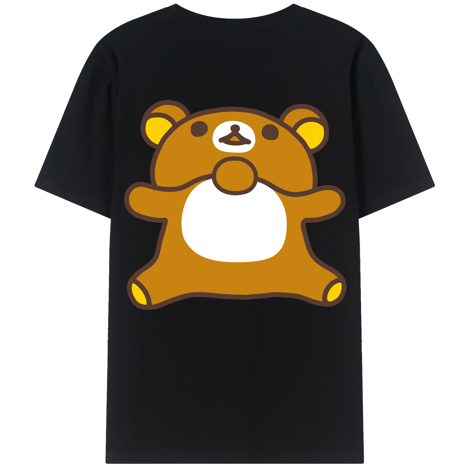 （画像用） リラックマ リラックマ キイロイトリ Rilakkuma Korilakkuma Kiiroitori レディース半袖Tシャツ(バックプリント)