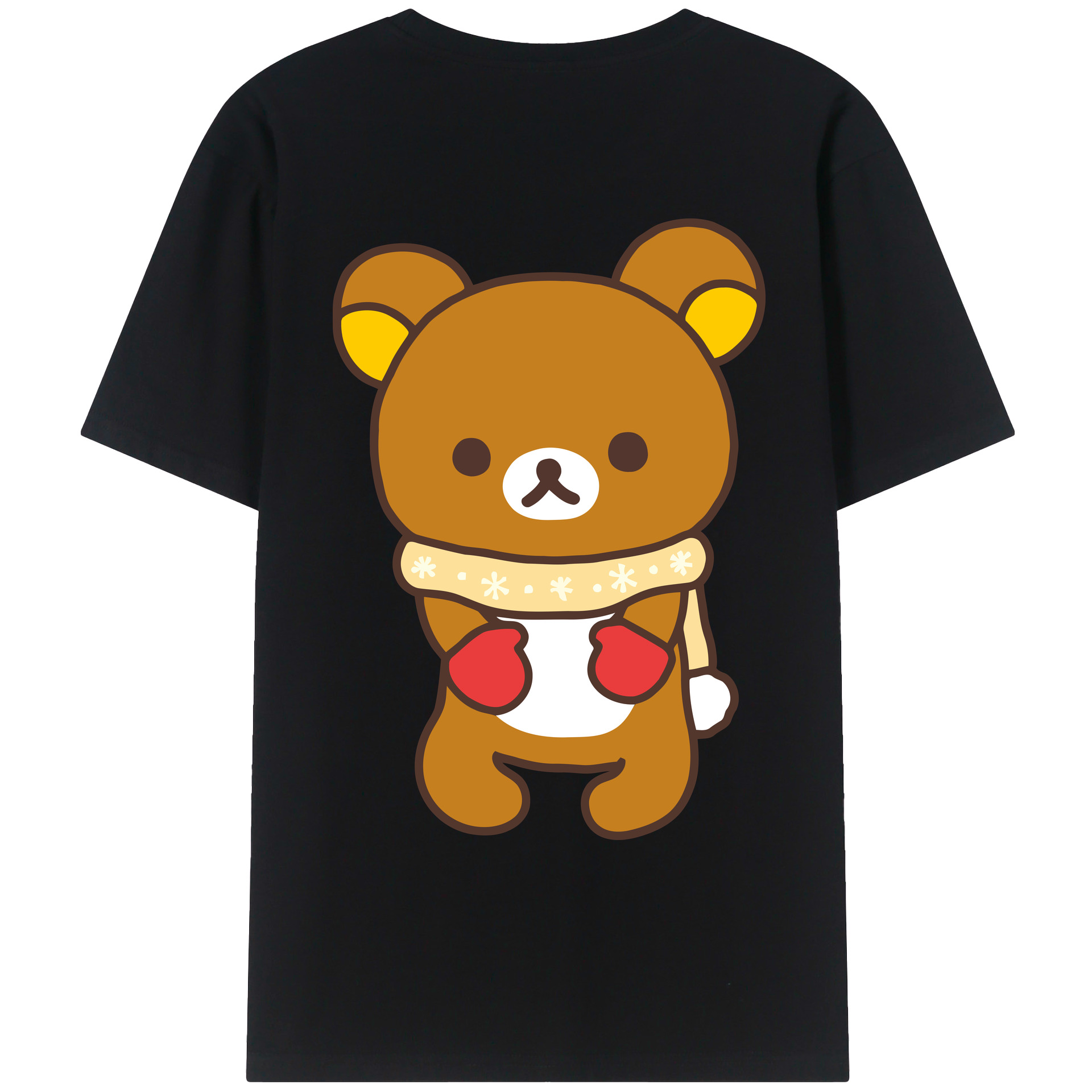 （画像用） リラックマ リラックマ キイロイトリ Rilakkuma Korilakkuma Kiiroitori レディース半袖Tシャツ(バックプリント)