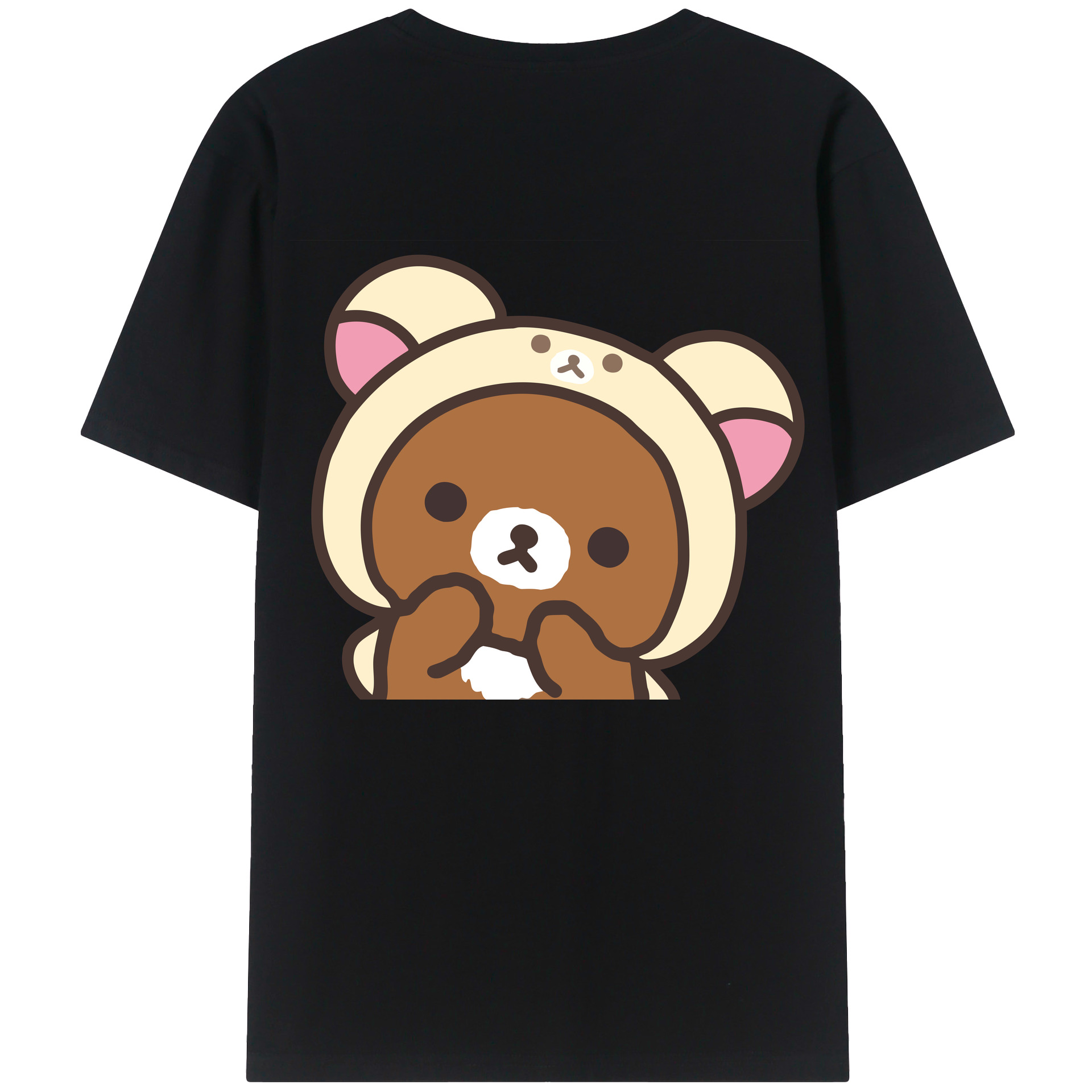 （画像用） リラックマ リラックマ キイロイトリ Rilakkuma Korilakkuma Kiiroitori レディース半袖Tシャツ(バックプリント)