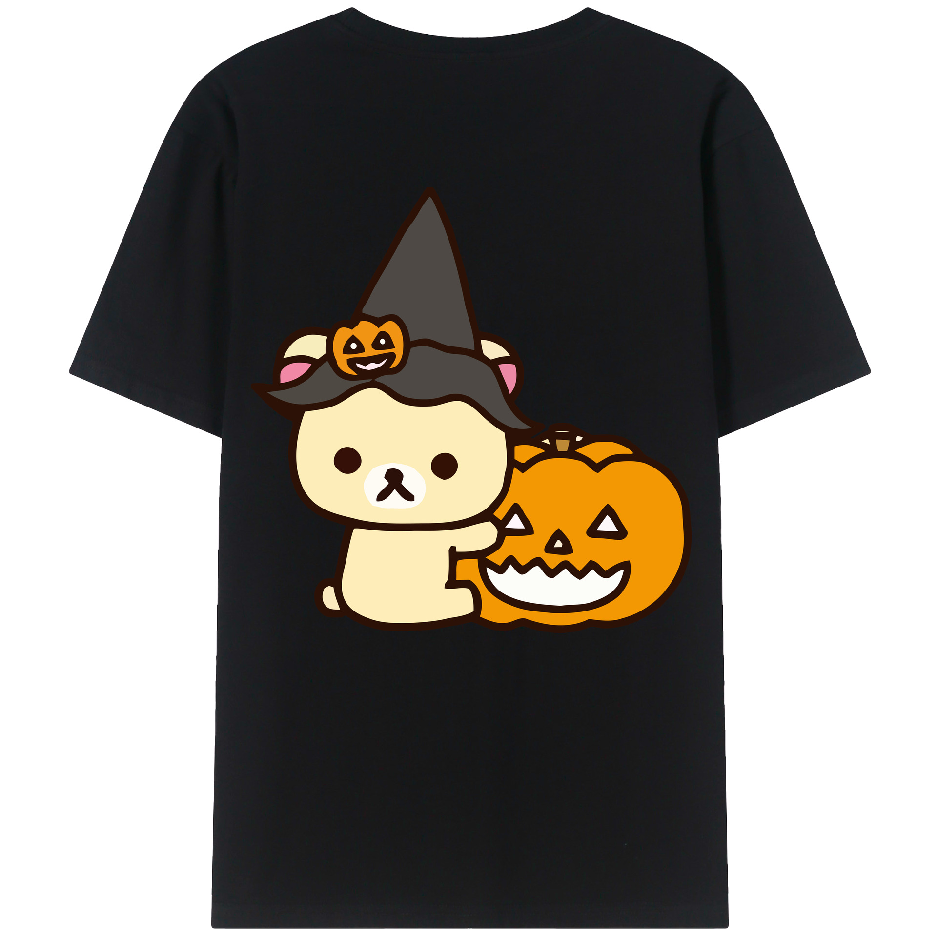 （画像用） リラックマ リラックマ キイロイトリ Rilakkuma Korilakkuma Kiiroitori レディース半袖Tシャツ(バックプリント)