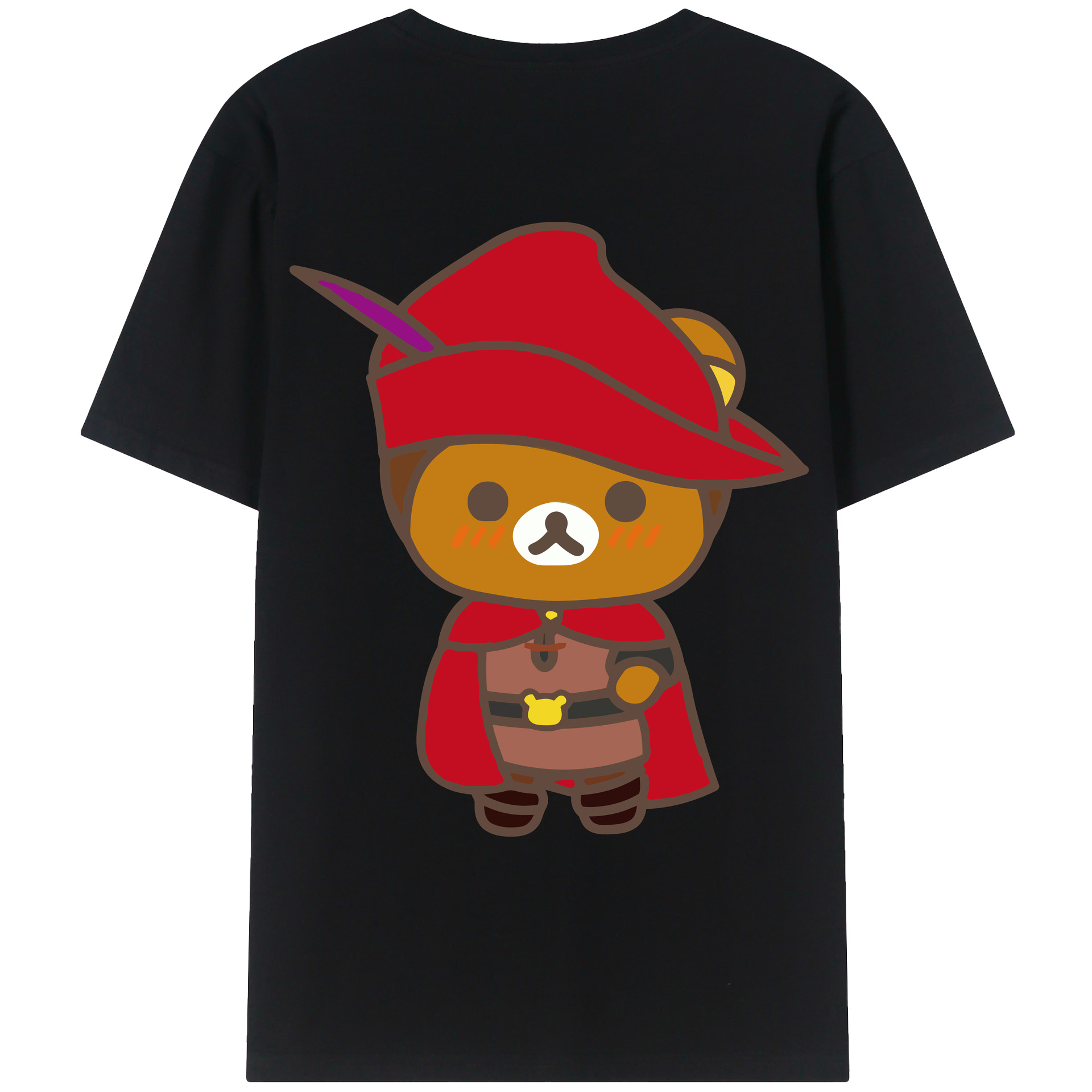 （画像用） リラックマ リラックマ キイロイトリ Rilakkuma Korilakkuma Kiiroitori レディース半袖Tシャツ(バックプリント)