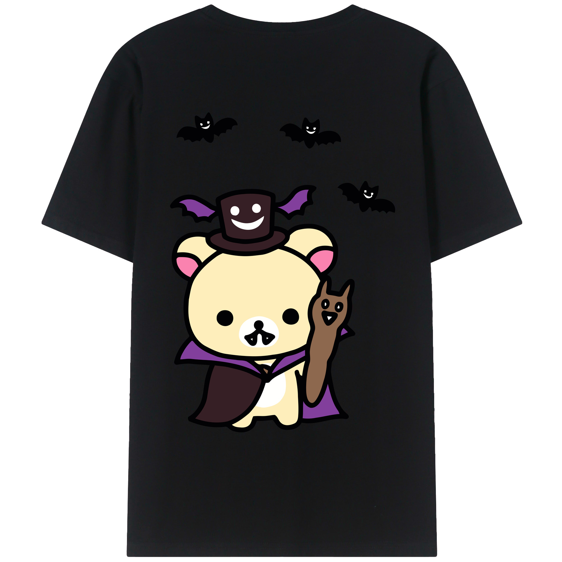 （画像用） リラックマ リラックマ キイロイトリ Rilakkuma Korilakkuma Kiiroitori レディース半袖Tシャツ(バックプリント)