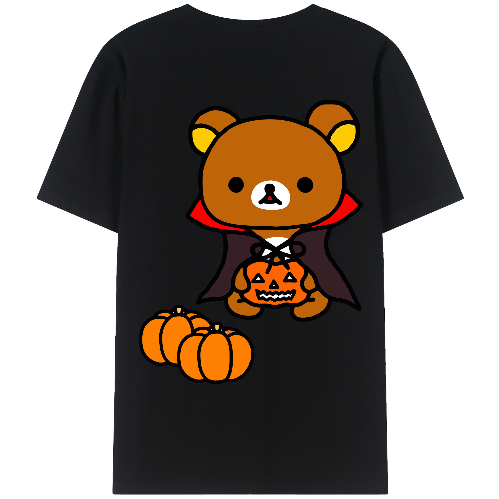 （画像用） リラックマ リラックマ キイロイトリ Rilakkuma Korilakkuma Kiiroitori レディース半袖Tシャツ(バックプリント)