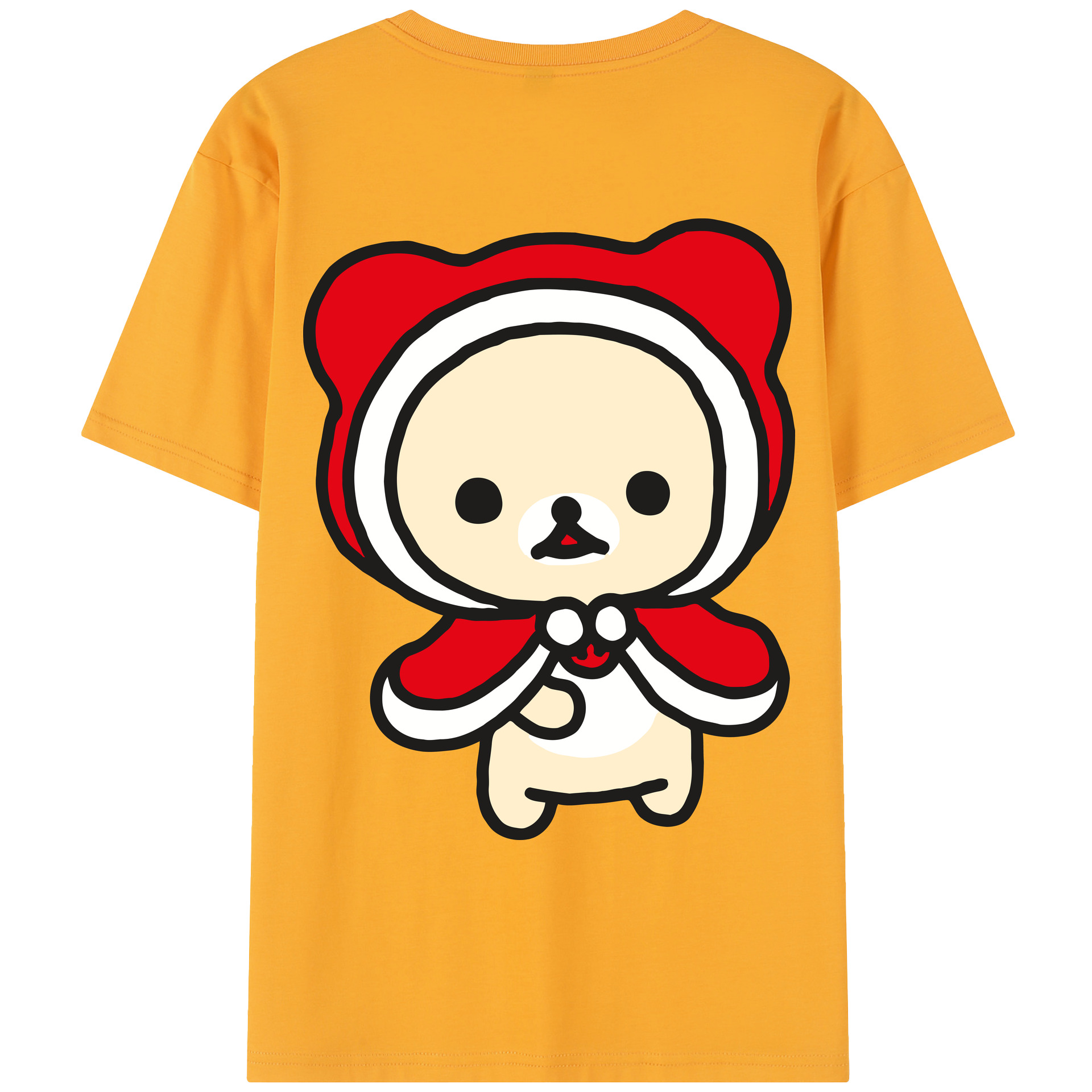 （画像用） リラックマ リラックマ キイロイトリ Rilakkuma Korilakkuma Kiiroitori レディース半袖Tシャツ(バックプリント)