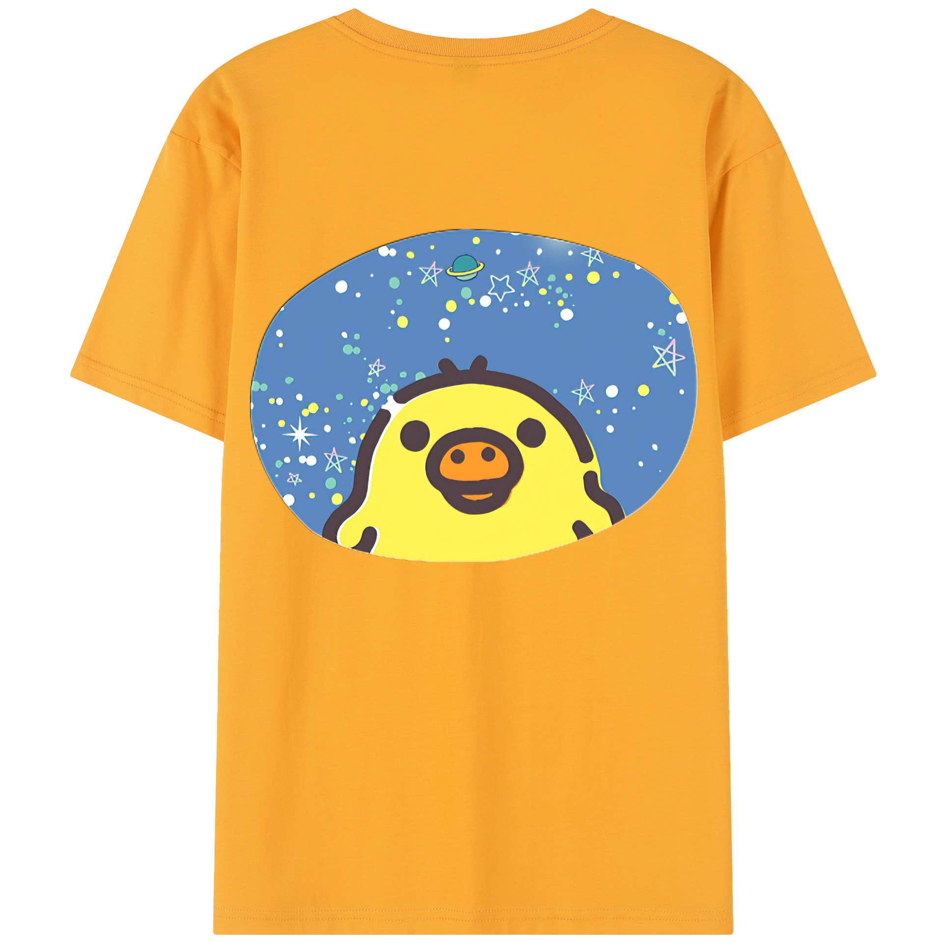 （画像用） リラックマ リラックマ キイロイトリ Rilakkuma Korilakkuma Kiiroitori レディース半袖Tシャツ(バックプリント)