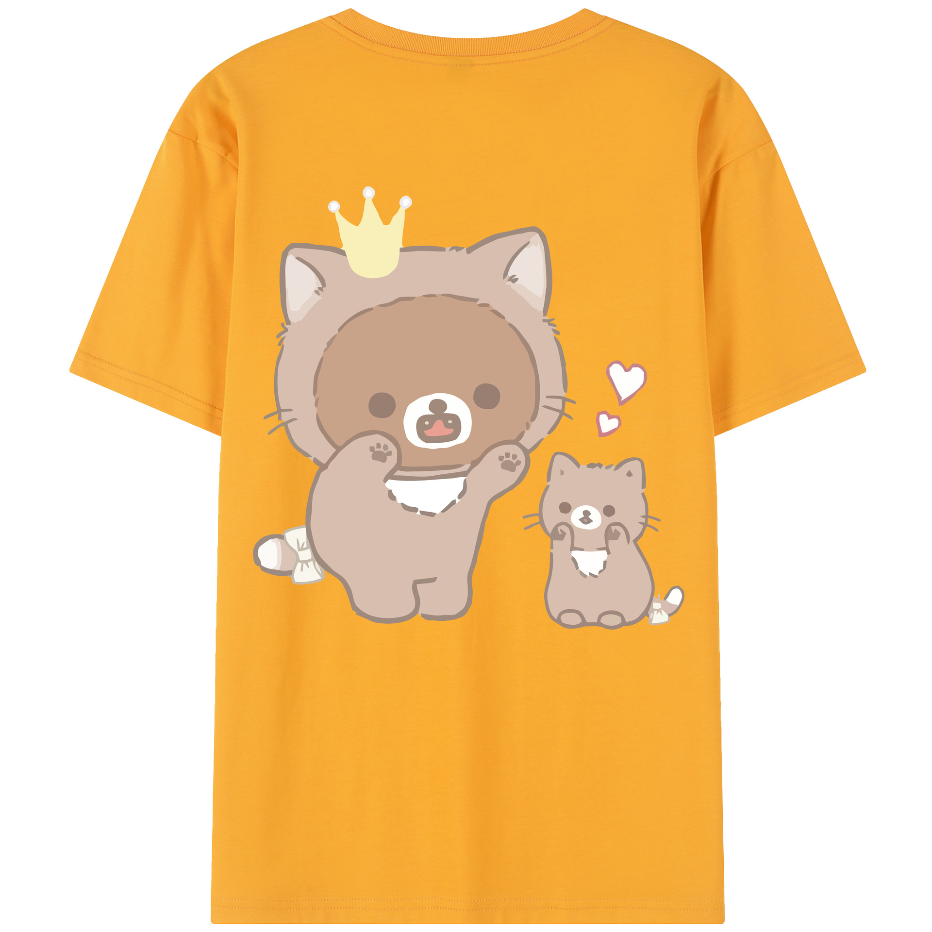 （画像用） リラックマ リラックマ キイロイトリ Rilakkuma Korilakkuma Kiiroitori レディース半袖Tシャツ(バックプリント)