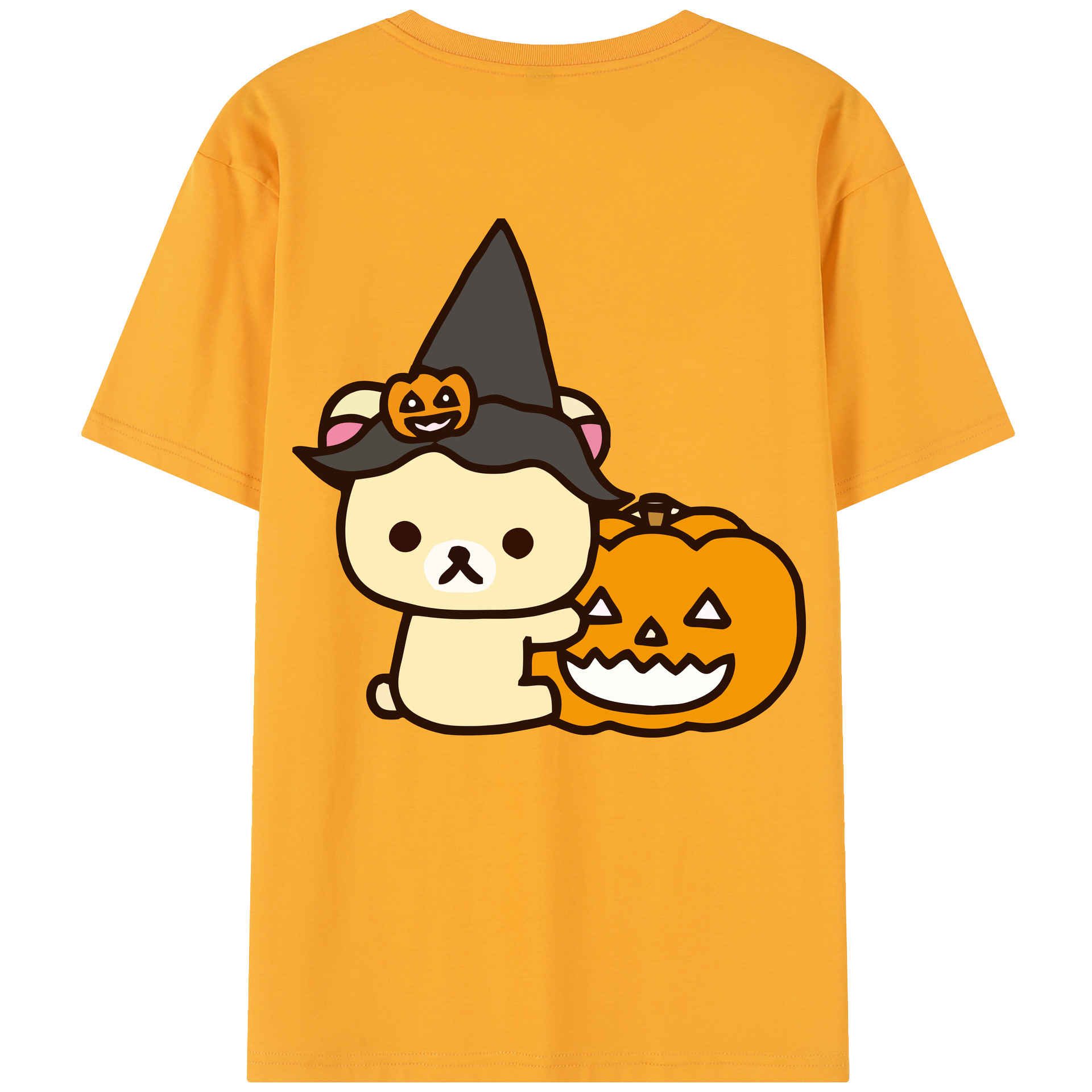 （画像用） リラックマ リラックマ キイロイトリ Rilakkuma Korilakkuma Kiiroitori レディース半袖Tシャツ(バックプリント)