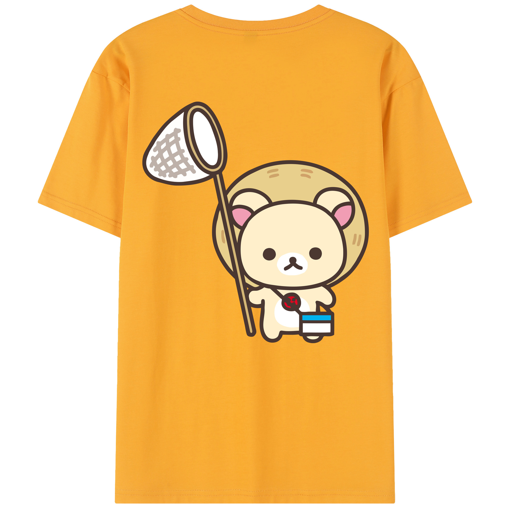 （画像用） リラックマ リラックマ キイロイトリ Rilakkuma Korilakkuma Kiiroitori レディース半袖Tシャツ(バックプリント)