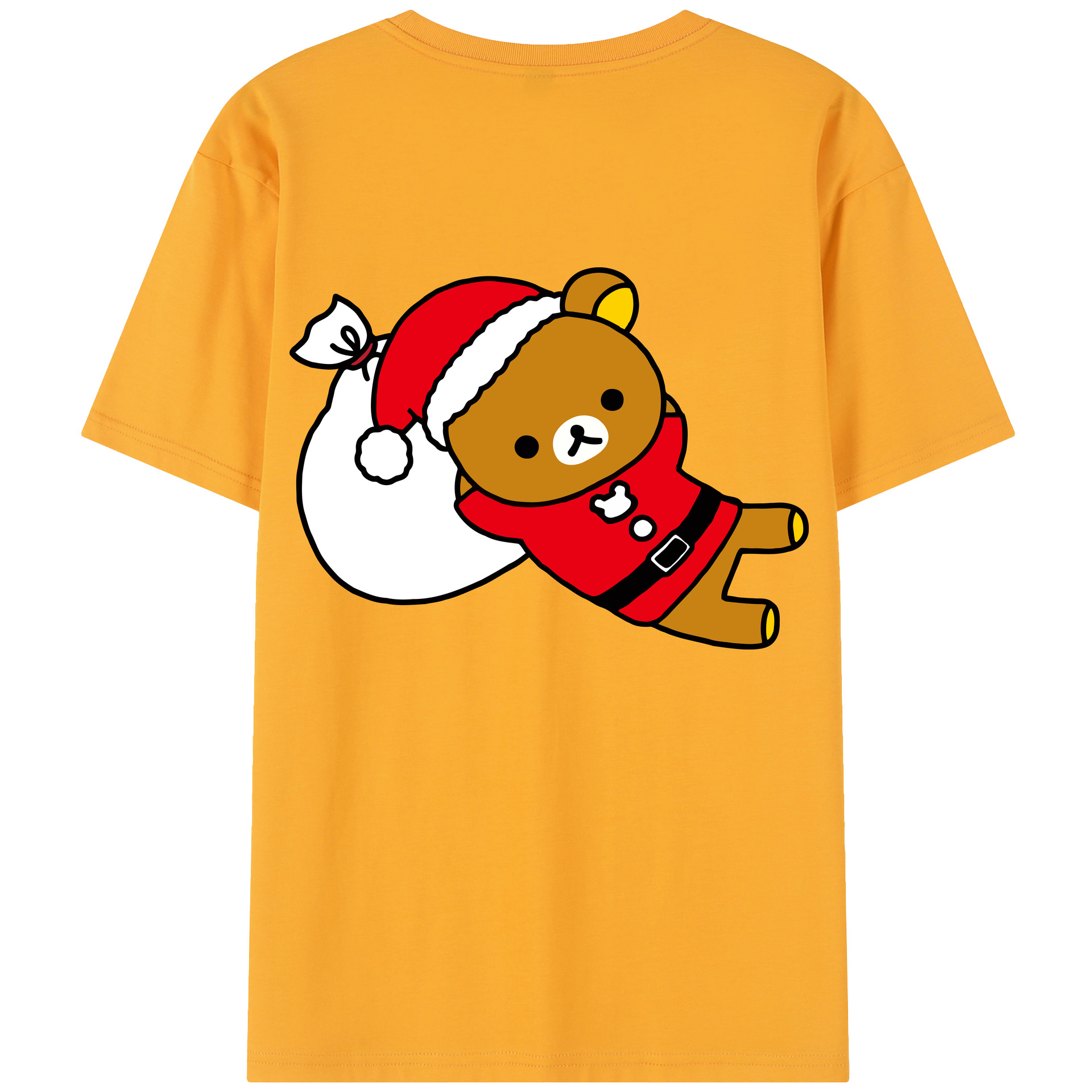 （画像用） リラックマ リラックマ キイロイトリ Rilakkuma Korilakkuma Kiiroitori レディース半袖Tシャツ(バックプリント)