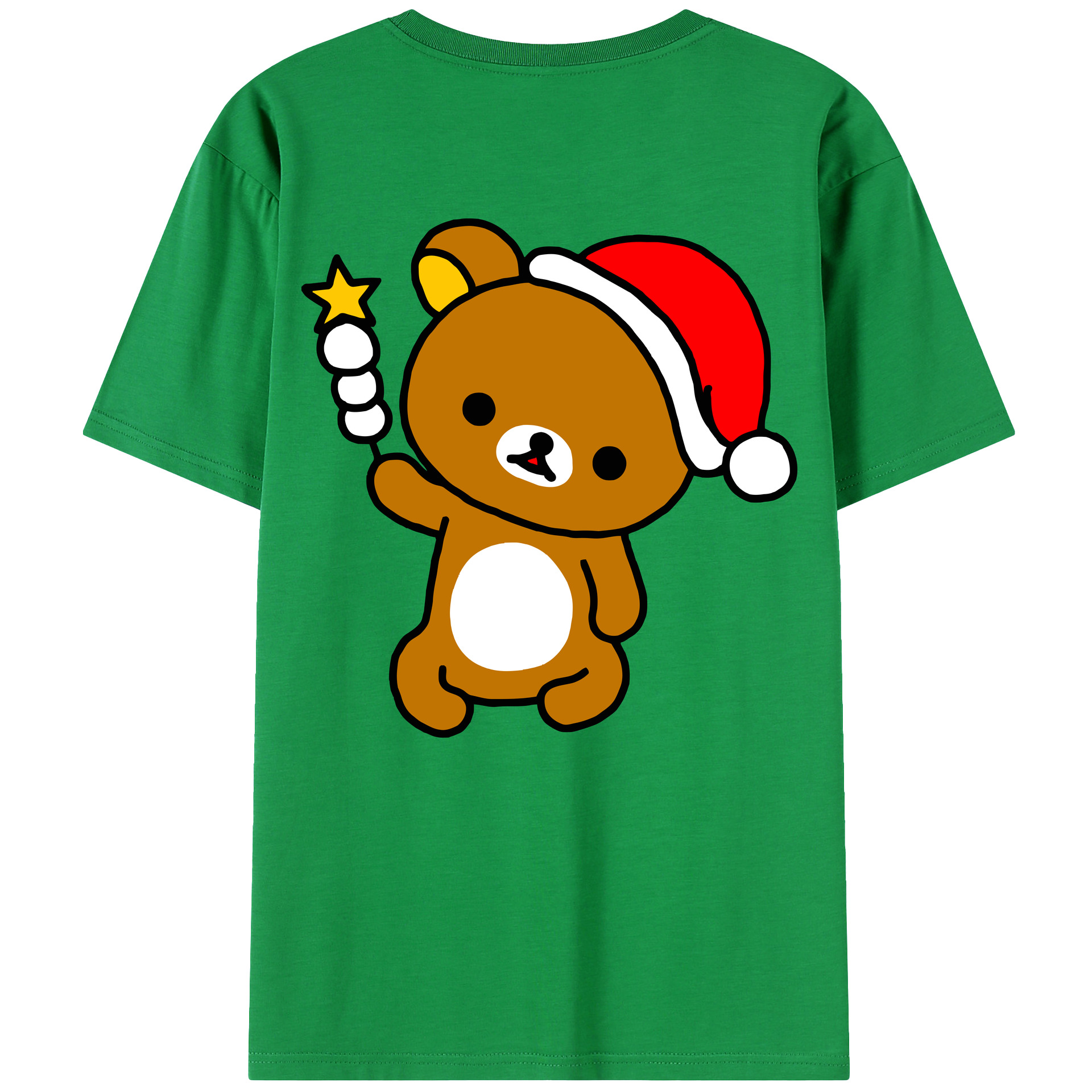 （画像用） リラックマ リラックマ キイロイトリ Rilakkuma Korilakkuma Kiiroitori レディース半袖Tシャツ(バックプリント)