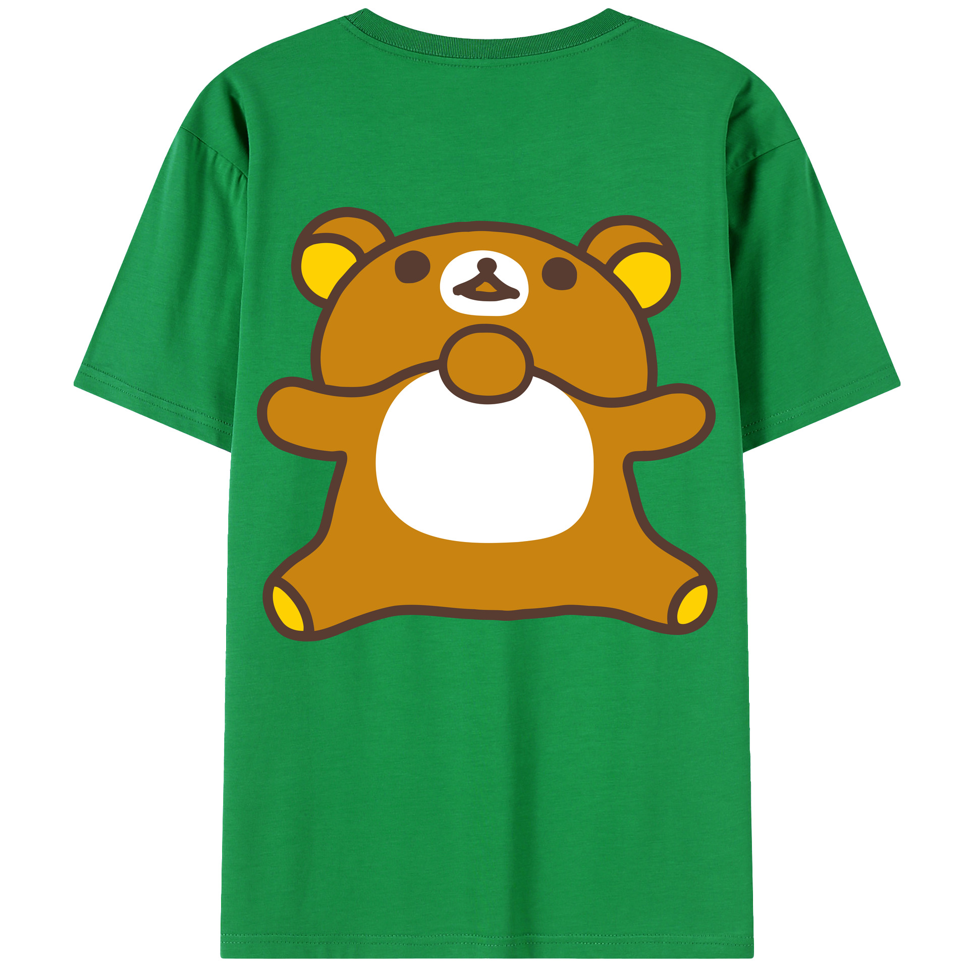 （画像用） リラックマ リラックマ キイロイトリ Rilakkuma Korilakkuma Kiiroitori レディース半袖Tシャツ(バックプリント)