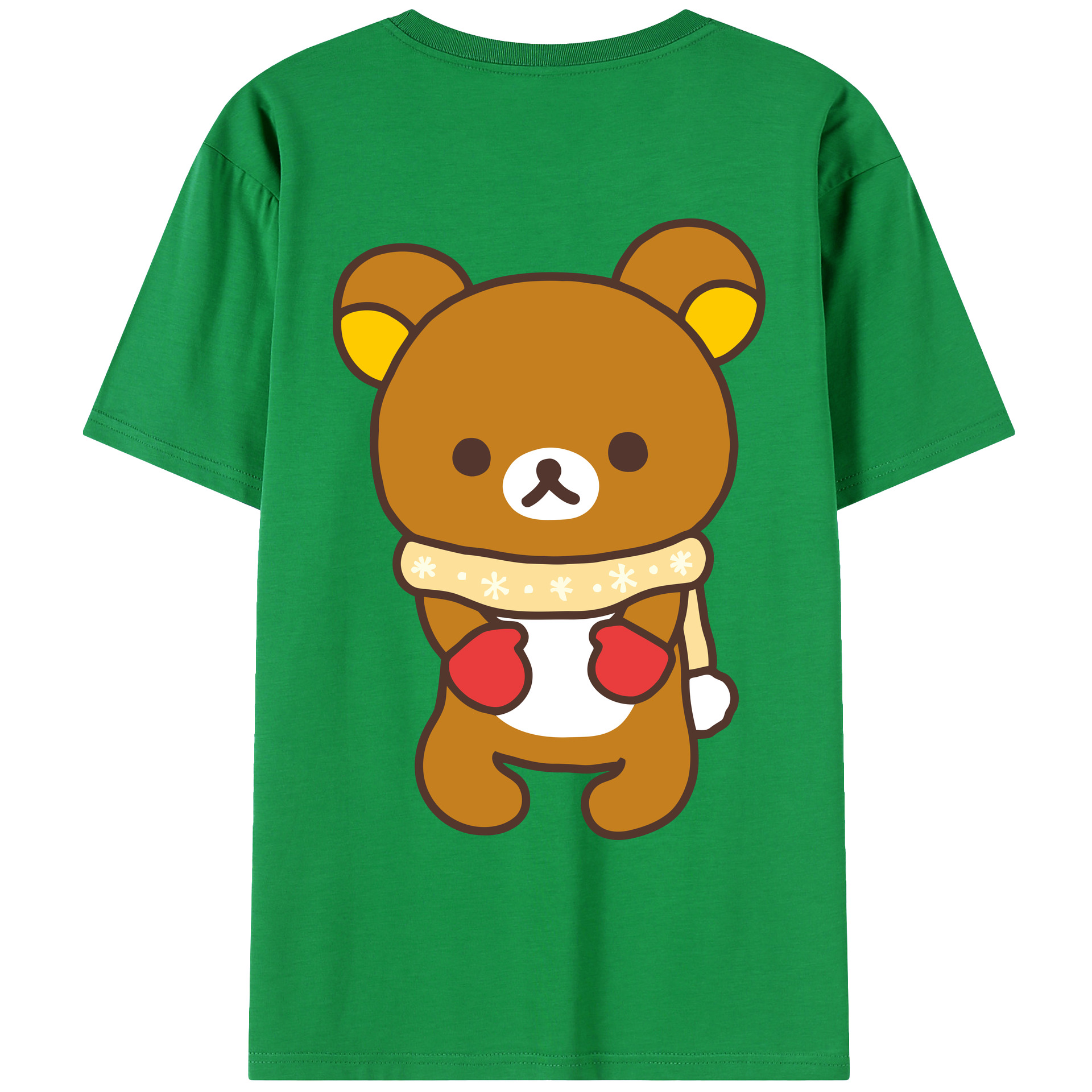 （画像用） リラックマ リラックマ キイロイトリ Rilakkuma Korilakkuma Kiiroitori レディース半袖Tシャツ(バックプリント)