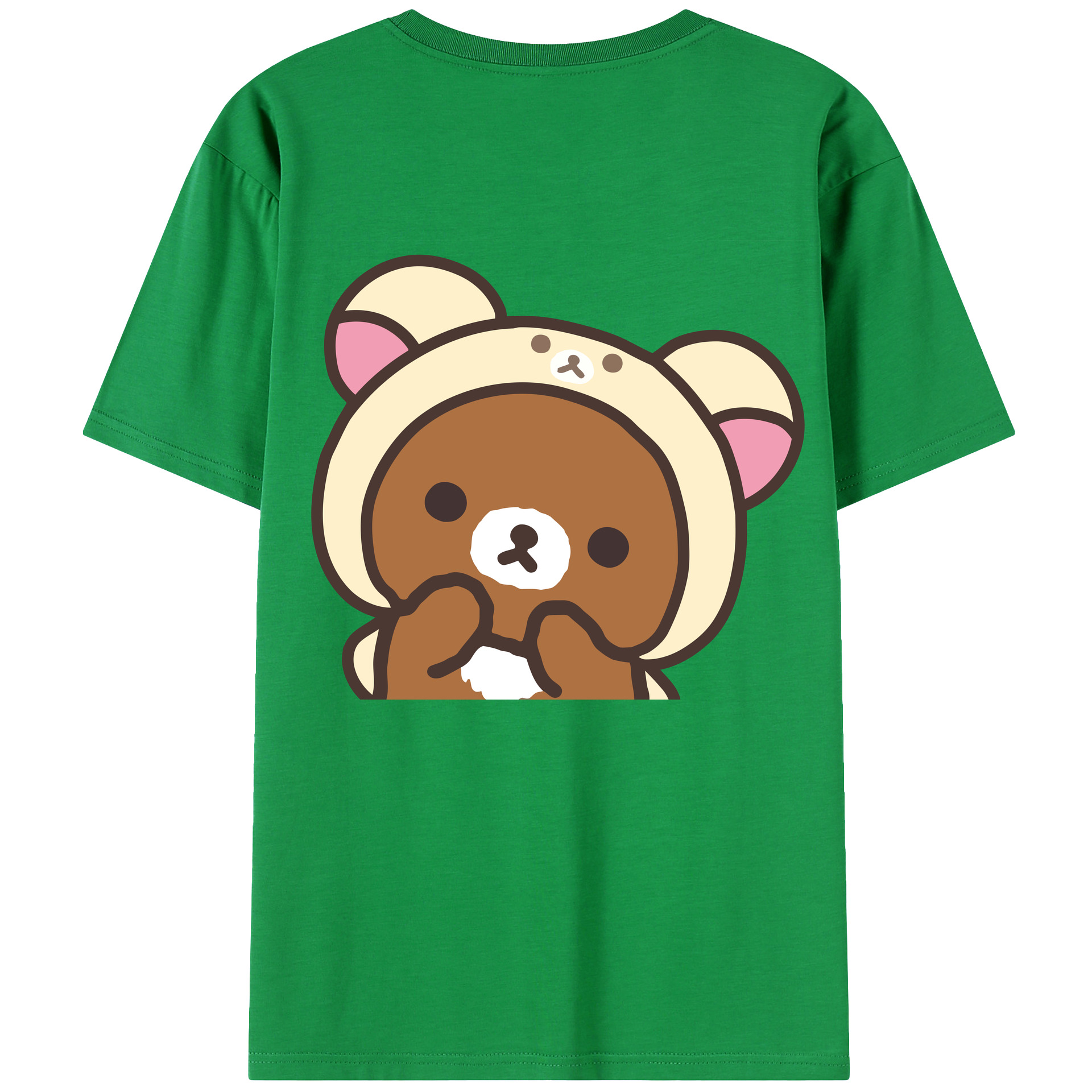 （画像用） リラックマ リラックマ キイロイトリ Rilakkuma Korilakkuma Kiiroitori レディース半袖Tシャツ(バックプリント)