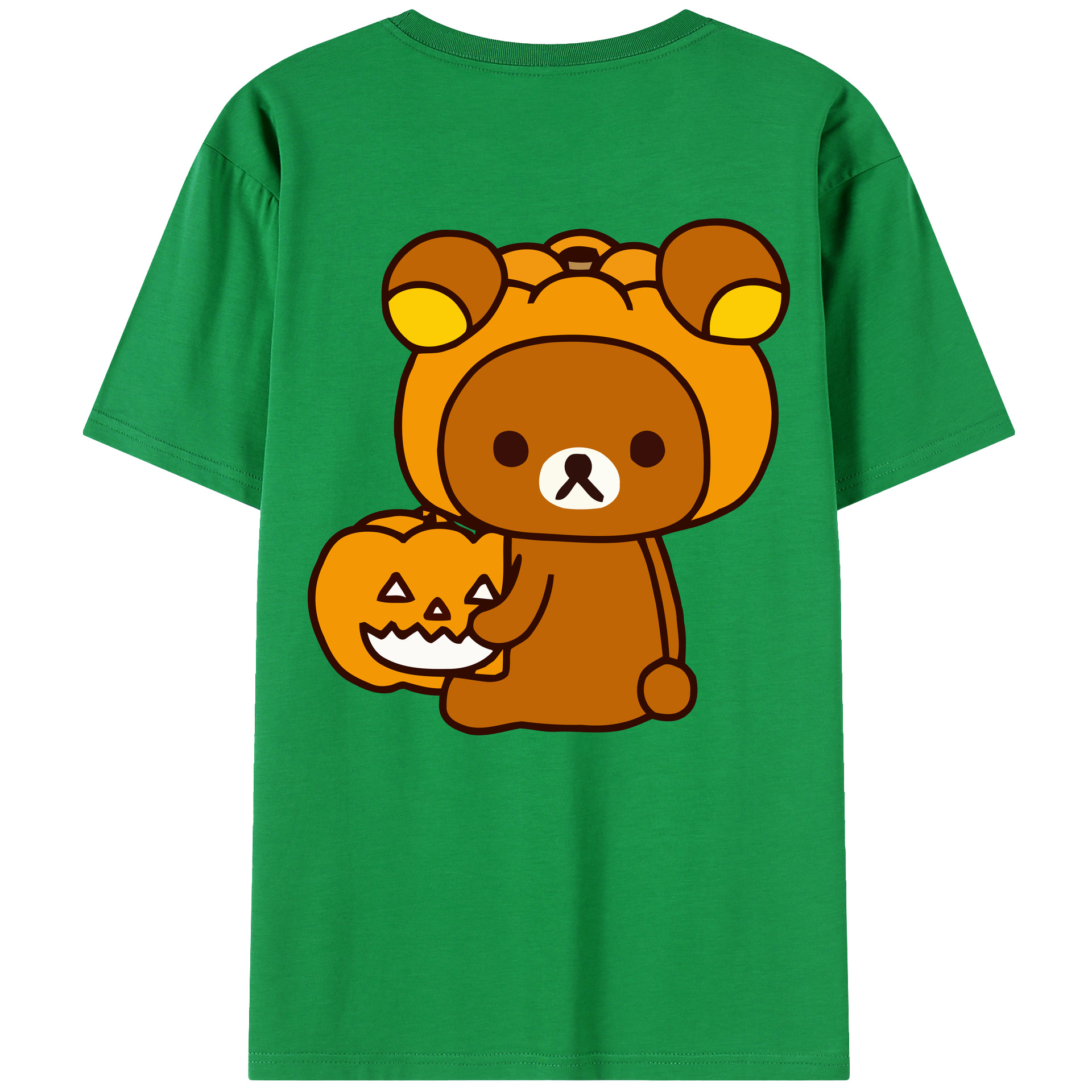 （画像用） リラックマ リラックマ キイロイトリ Rilakkuma Korilakkuma Kiiroitori レディース半袖Tシャツ(バックプリント)
