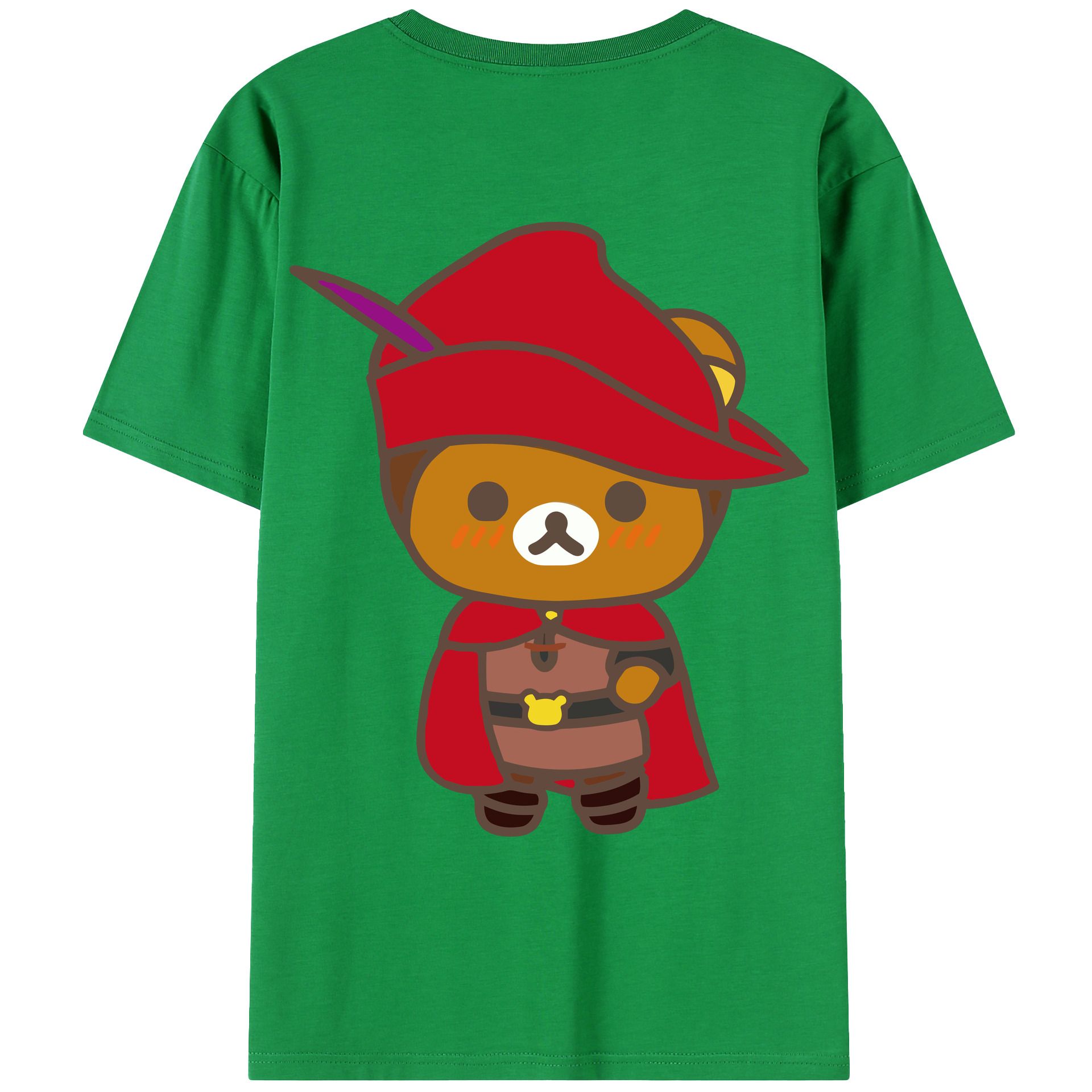 （画像用） リラックマ リラックマ キイロイトリ Rilakkuma Korilakkuma Kiiroitori レディース半袖Tシャツ(バックプリント)