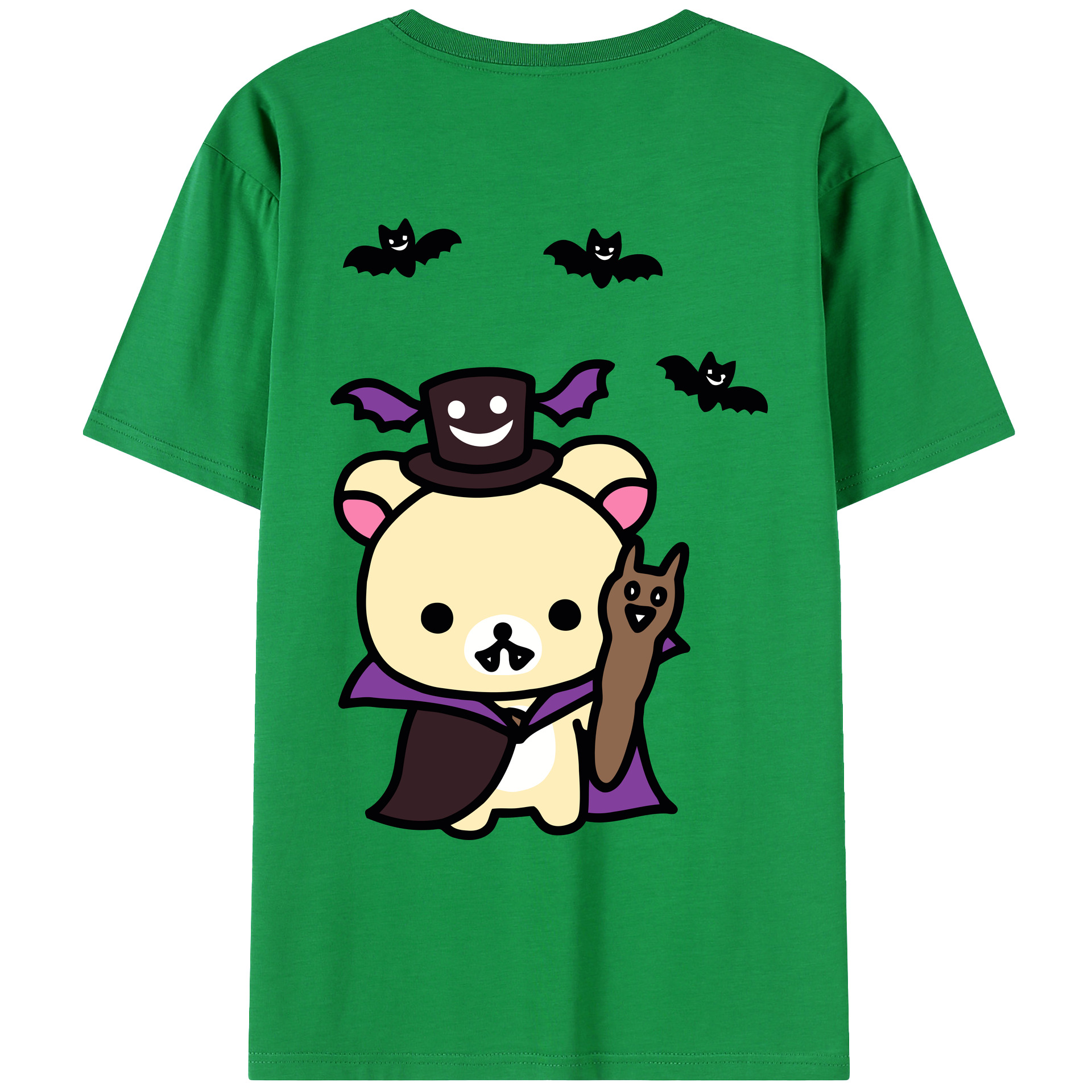 （画像用） リラックマ リラックマ キイロイトリ Rilakkuma Korilakkuma Kiiroitori レディース半袖Tシャツ(バックプリント)