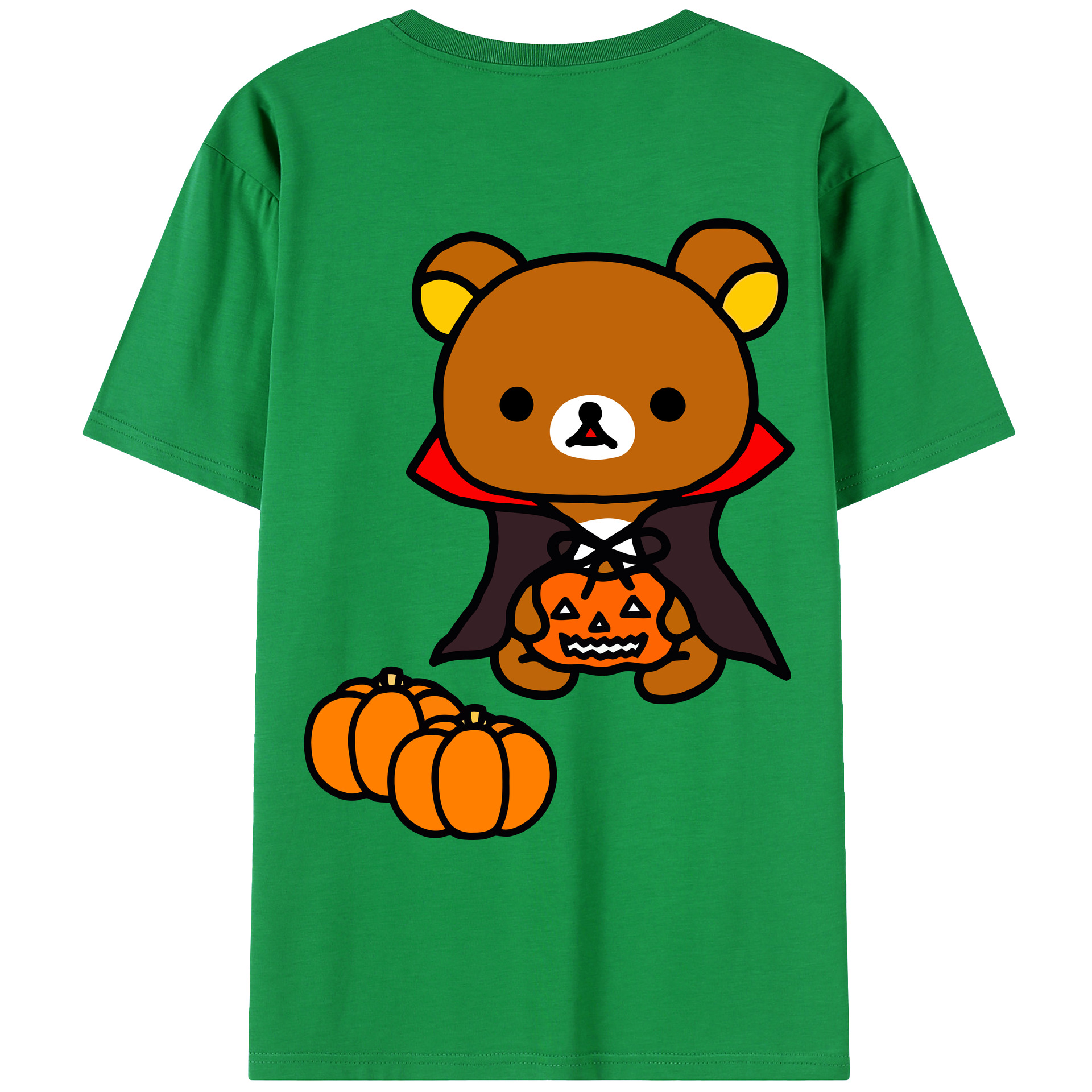 （画像用） リラックマ リラックマ キイロイトリ Rilakkuma Korilakkuma Kiiroitori レディース半袖Tシャツ(バックプリント)