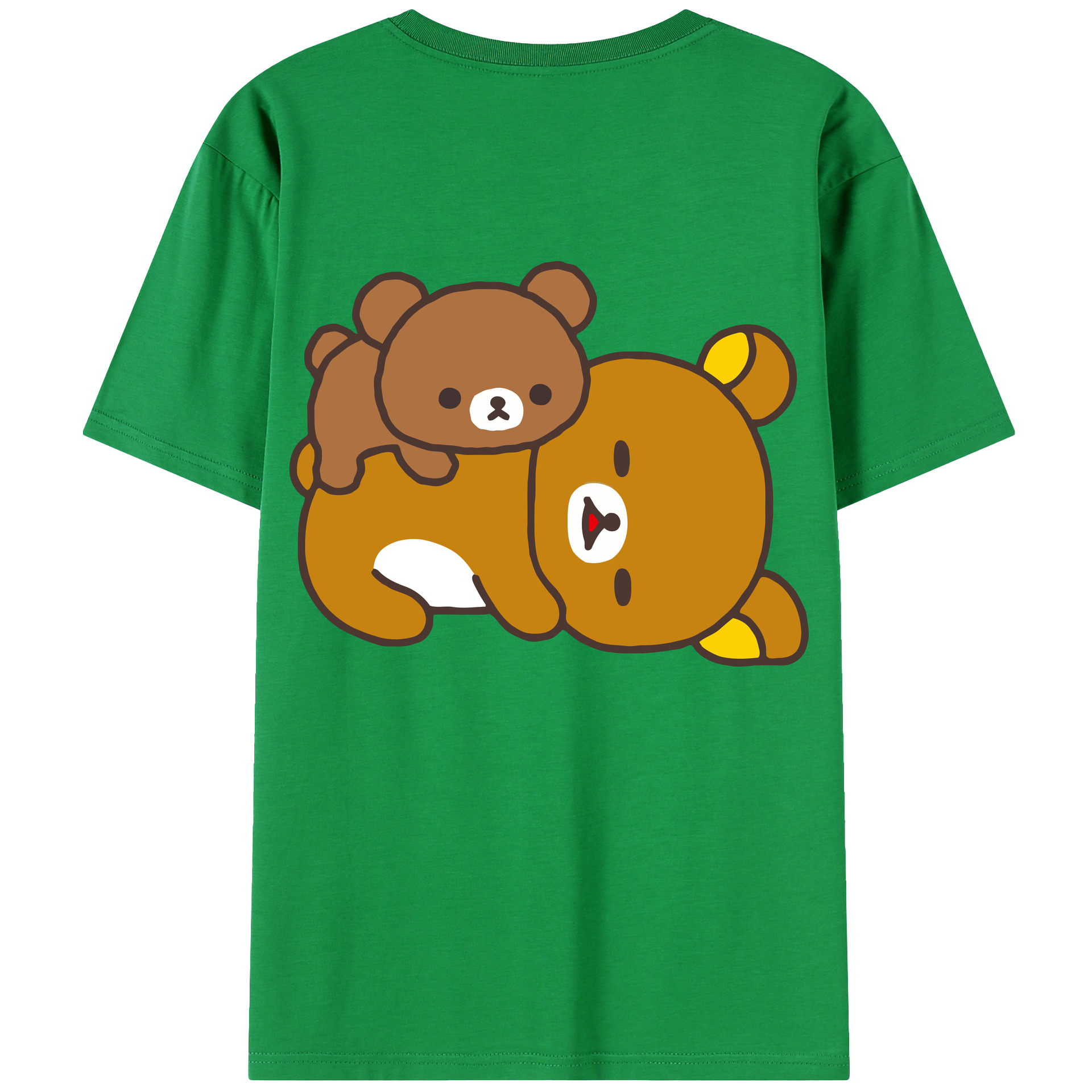 （画像用） リラックマ リラックマ キイロイトリ Rilakkuma Korilakkuma Kiiroitori レディース半袖Tシャツ(バックプリント)