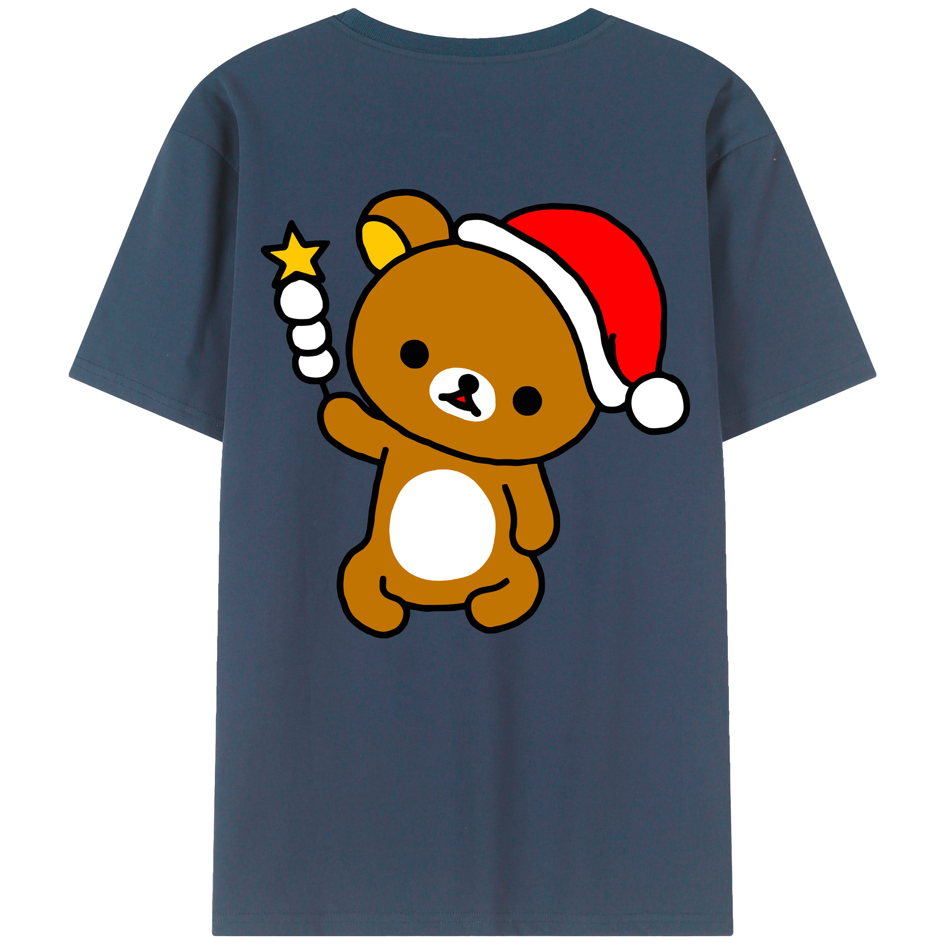 （画像用） リラックマ リラックマ キイロイトリ Rilakkuma Korilakkuma Kiiroitori レディース半袖Tシャツ(バックプリント)