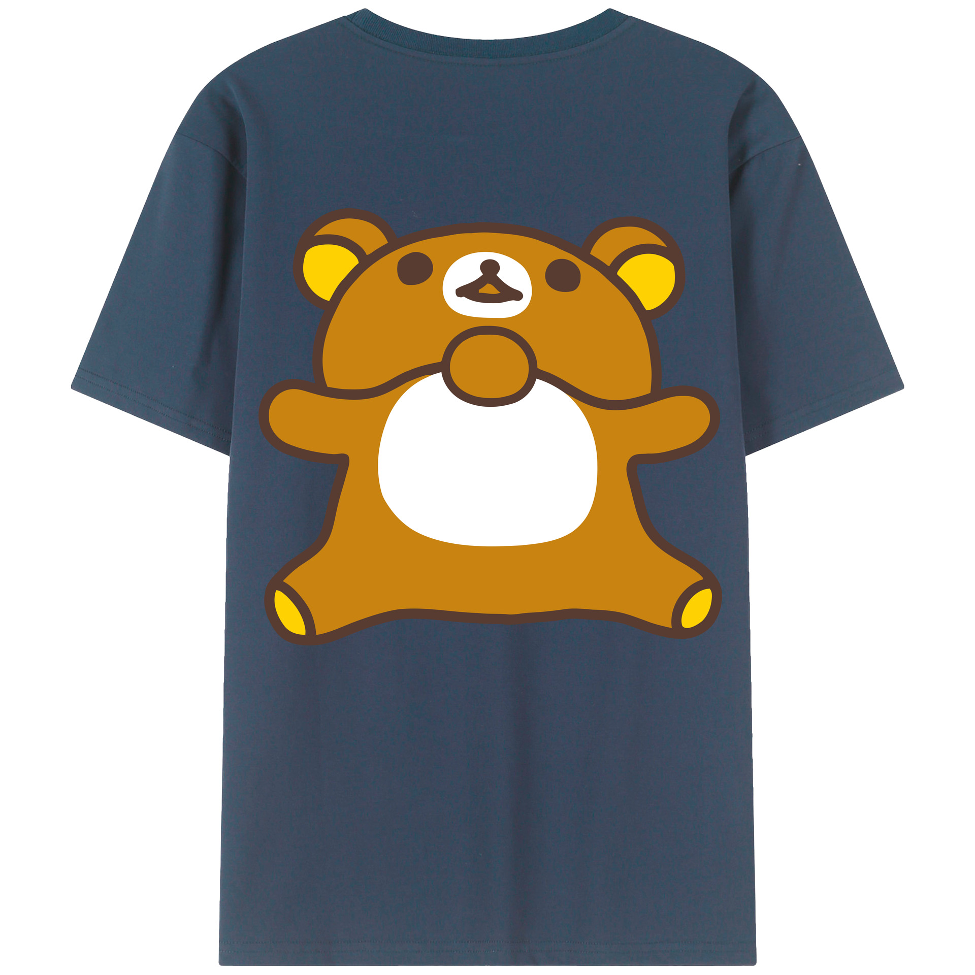 （画像用） リラックマ リラックマ キイロイトリ Rilakkuma Korilakkuma Kiiroitori レディース半袖Tシャツ(バックプリント)