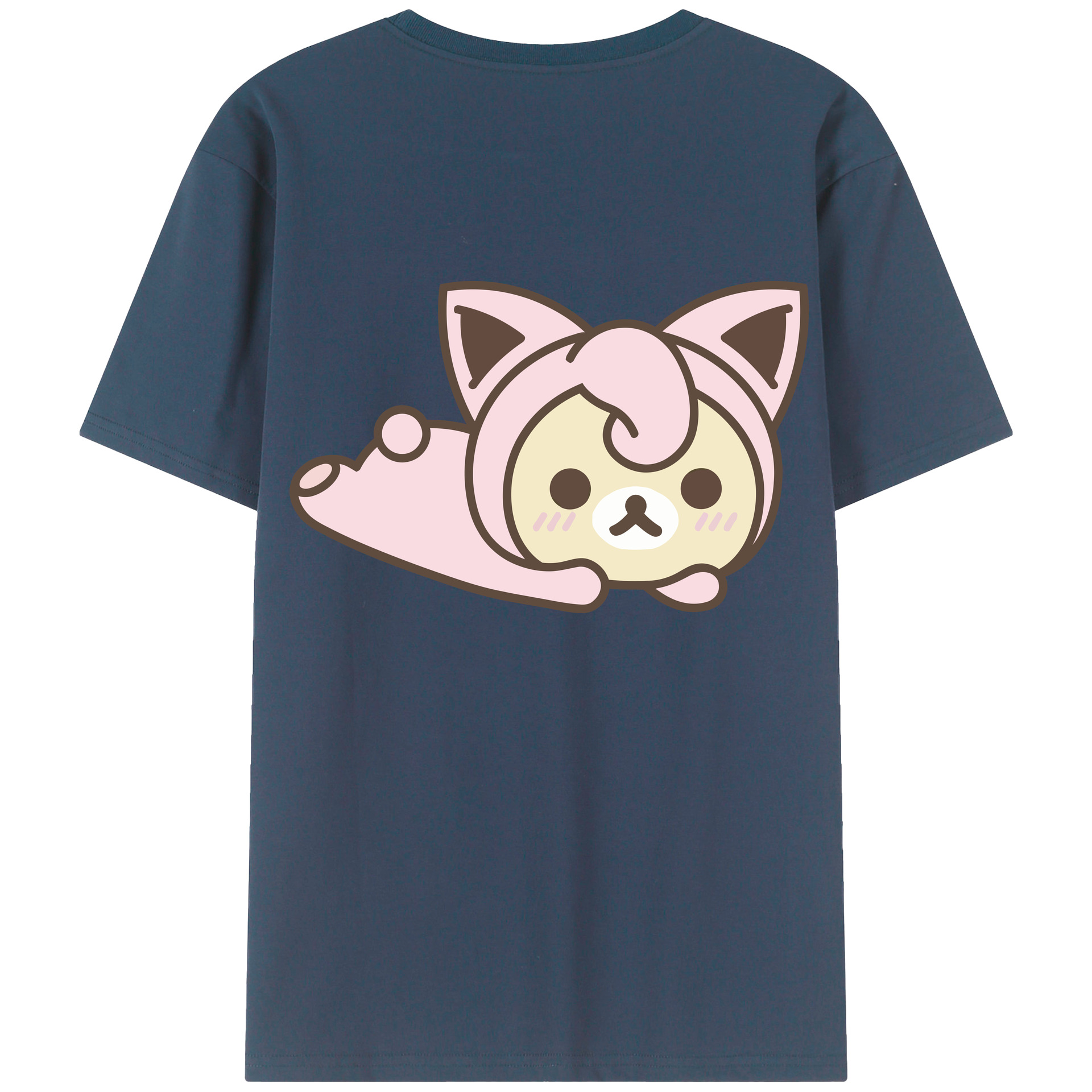 （画像用） リラックマ リラックマ キイロイトリ Rilakkuma Korilakkuma Kiiroitori レディース半袖Tシャツ(バックプリント)