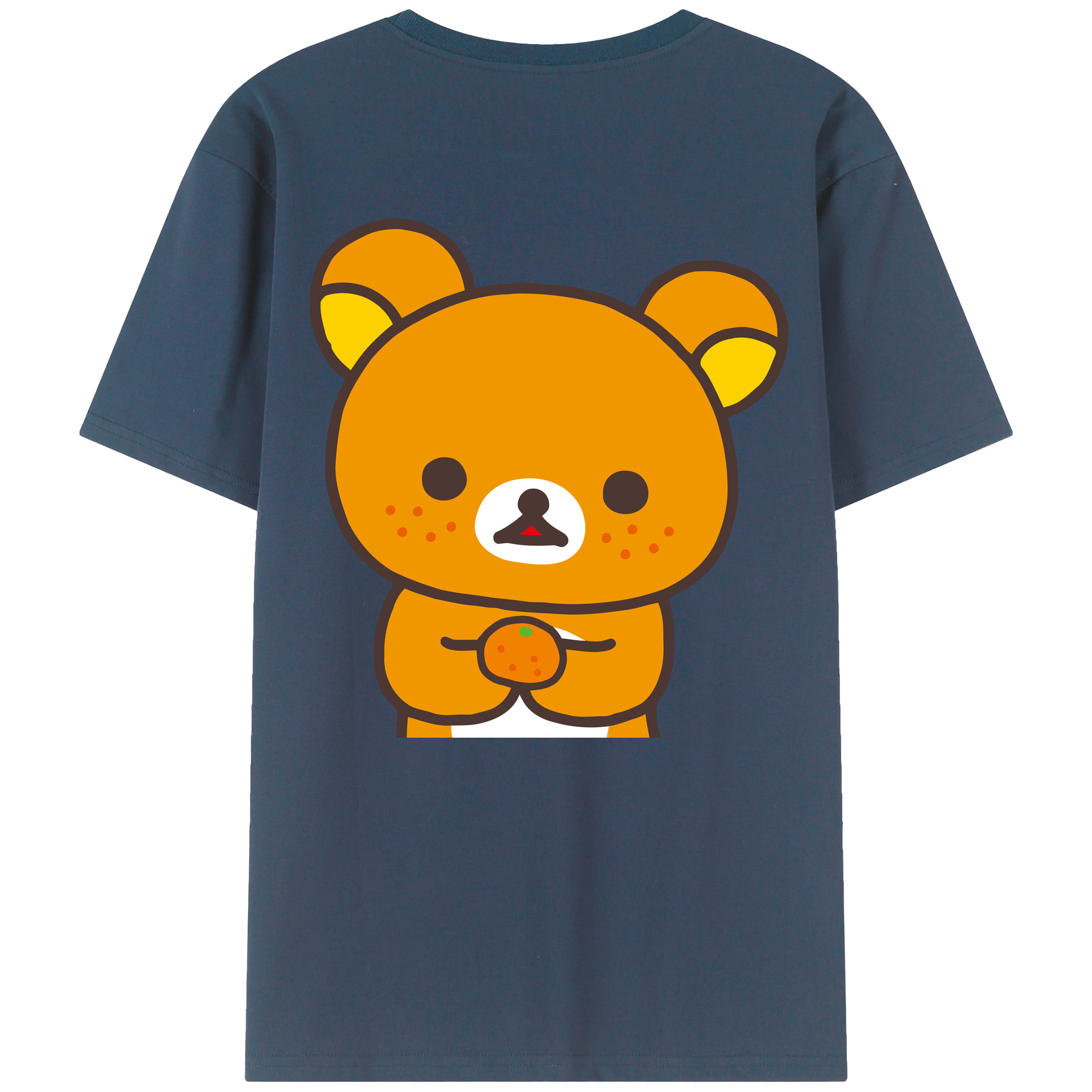 （画像用） リラックマ リラックマ キイロイトリ Rilakkuma Korilakkuma Kiiroitori レディース半袖Tシャツ(バックプリント)