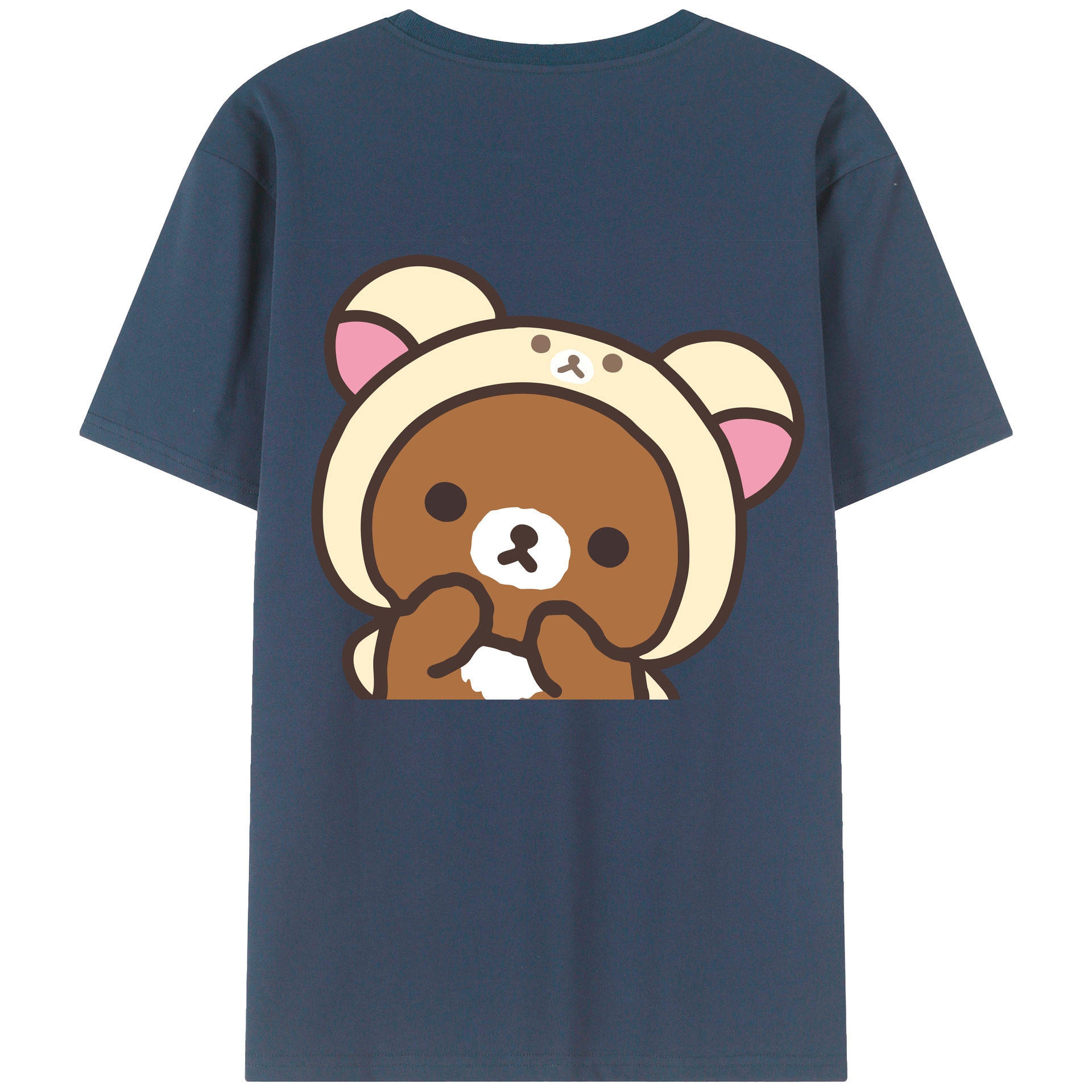 （画像用） リラックマ リラックマ キイロイトリ Rilakkuma Korilakkuma Kiiroitori レディース半袖Tシャツ(バックプリント)