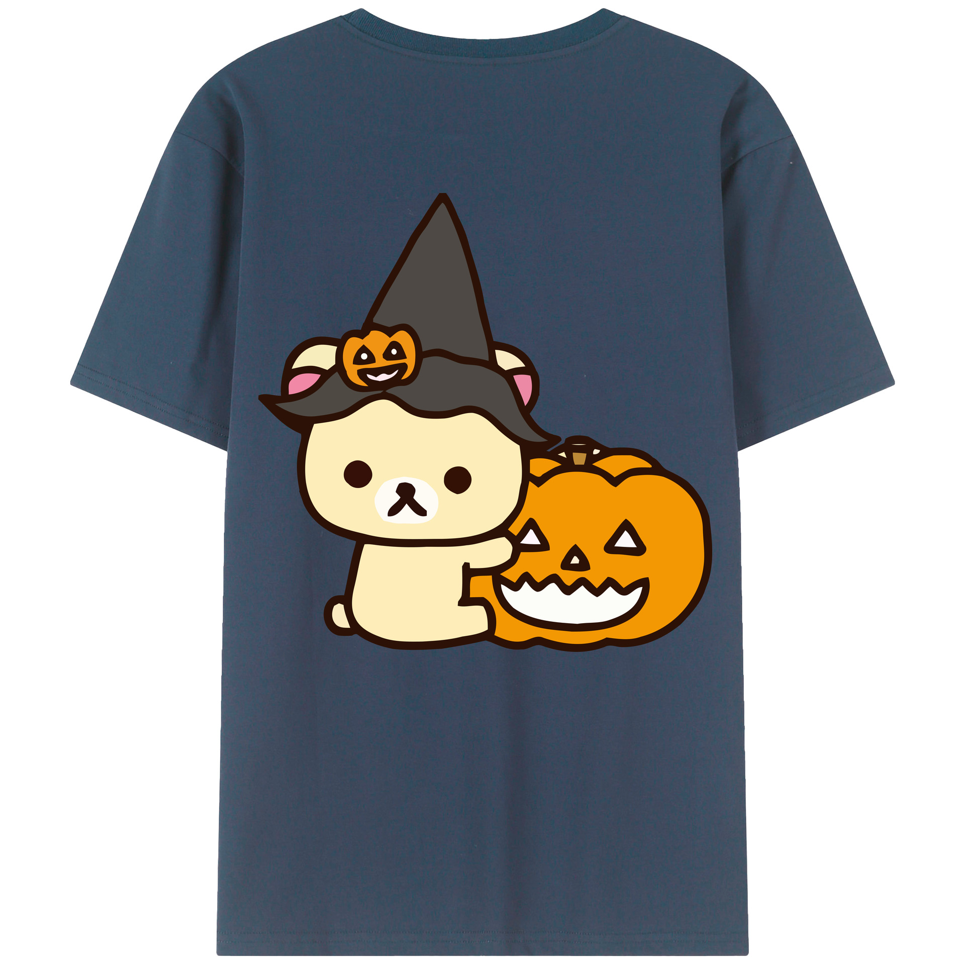 （画像用） リラックマ リラックマ キイロイトリ Rilakkuma Korilakkuma Kiiroitori レディース半袖Tシャツ(バックプリント)