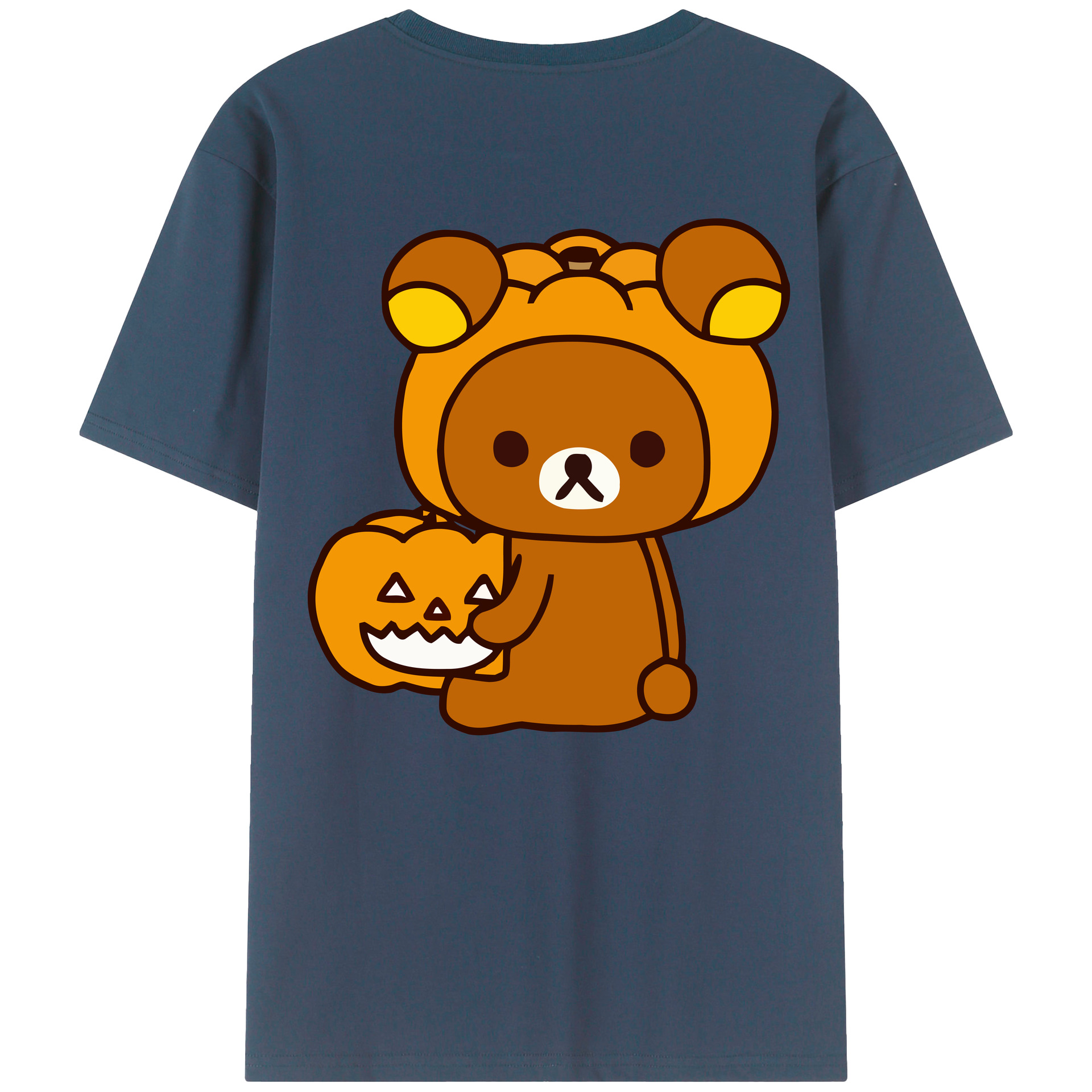 （画像用） リラックマ リラックマ キイロイトリ Rilakkuma Korilakkuma Kiiroitori レディース半袖Tシャツ(バックプリント)