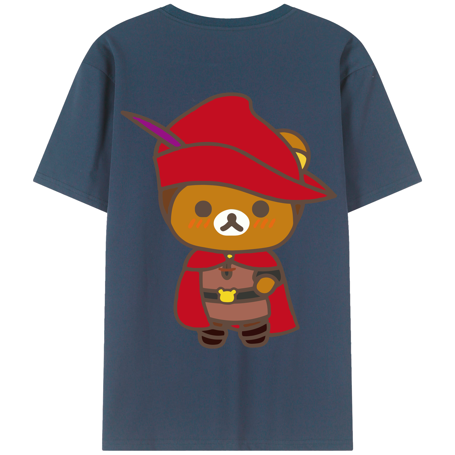 （画像用） リラックマ リラックマ キイロイトリ Rilakkuma Korilakkuma Kiiroitori レディース半袖Tシャツ(バックプリント)