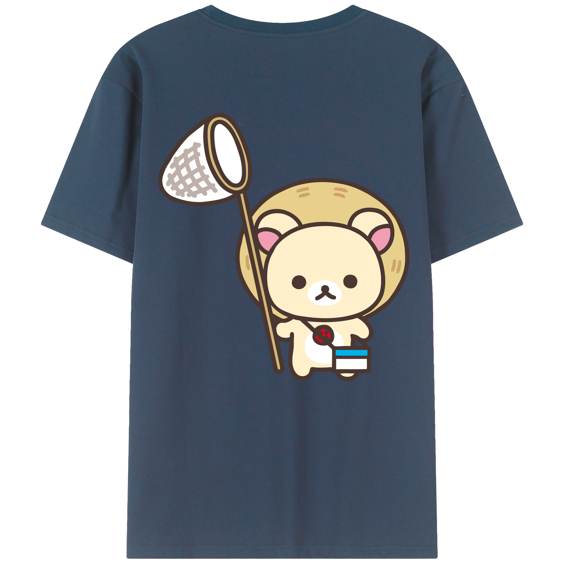 （画像用） リラックマ リラックマ キイロイトリ Rilakkuma Korilakkuma Kiiroitori レディース半袖Tシャツ(バックプリント)
