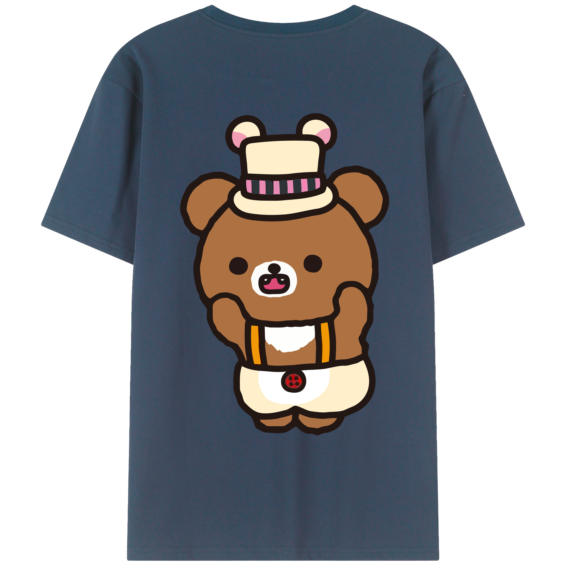 （画像用） リラックマ リラックマ キイロイトリ Rilakkuma Korilakkuma Kiiroitori レディース半袖Tシャツ(バックプリント)
