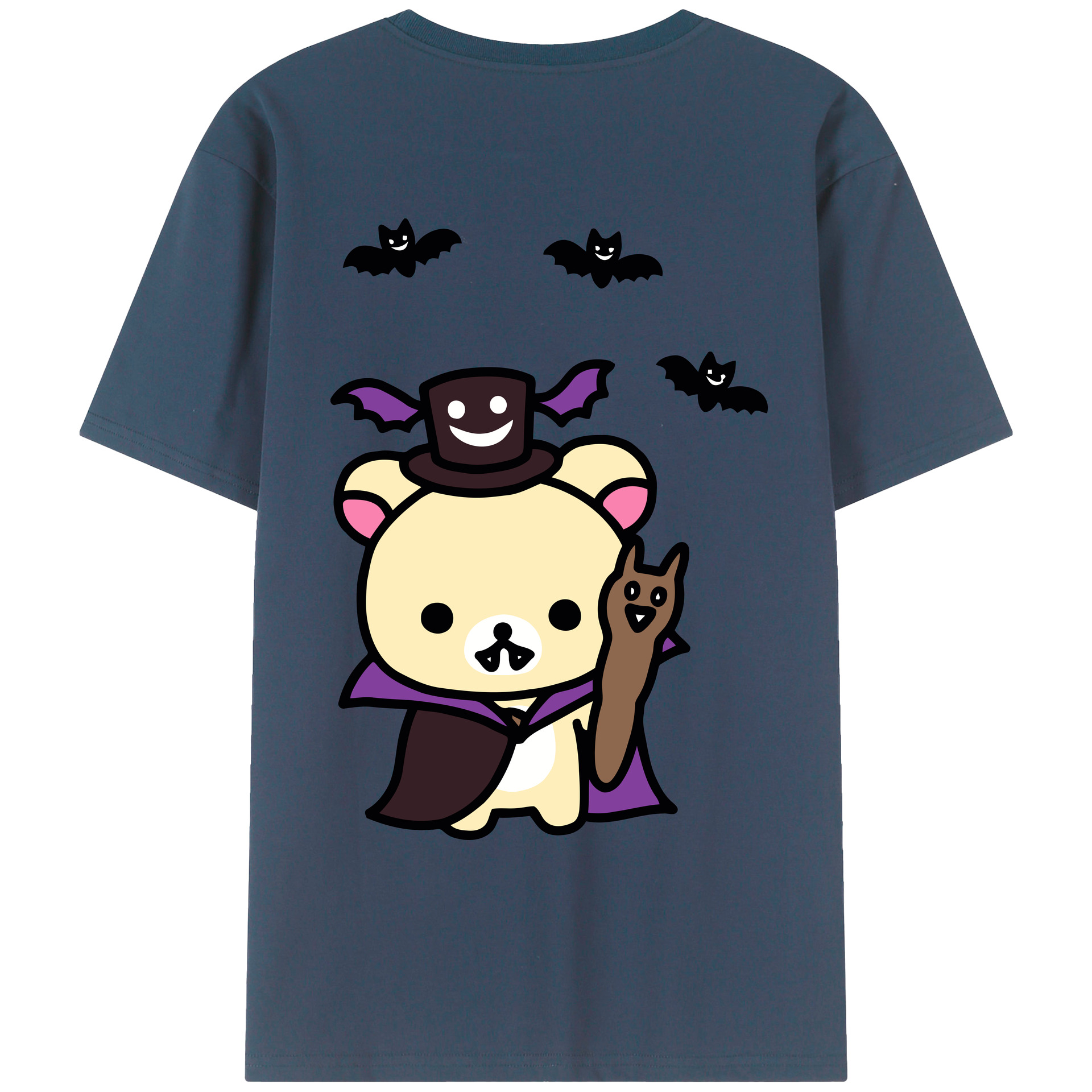 （画像用） リラックマ リラックマ キイロイトリ Rilakkuma Korilakkuma Kiiroitori レディース半袖Tシャツ(バックプリント)