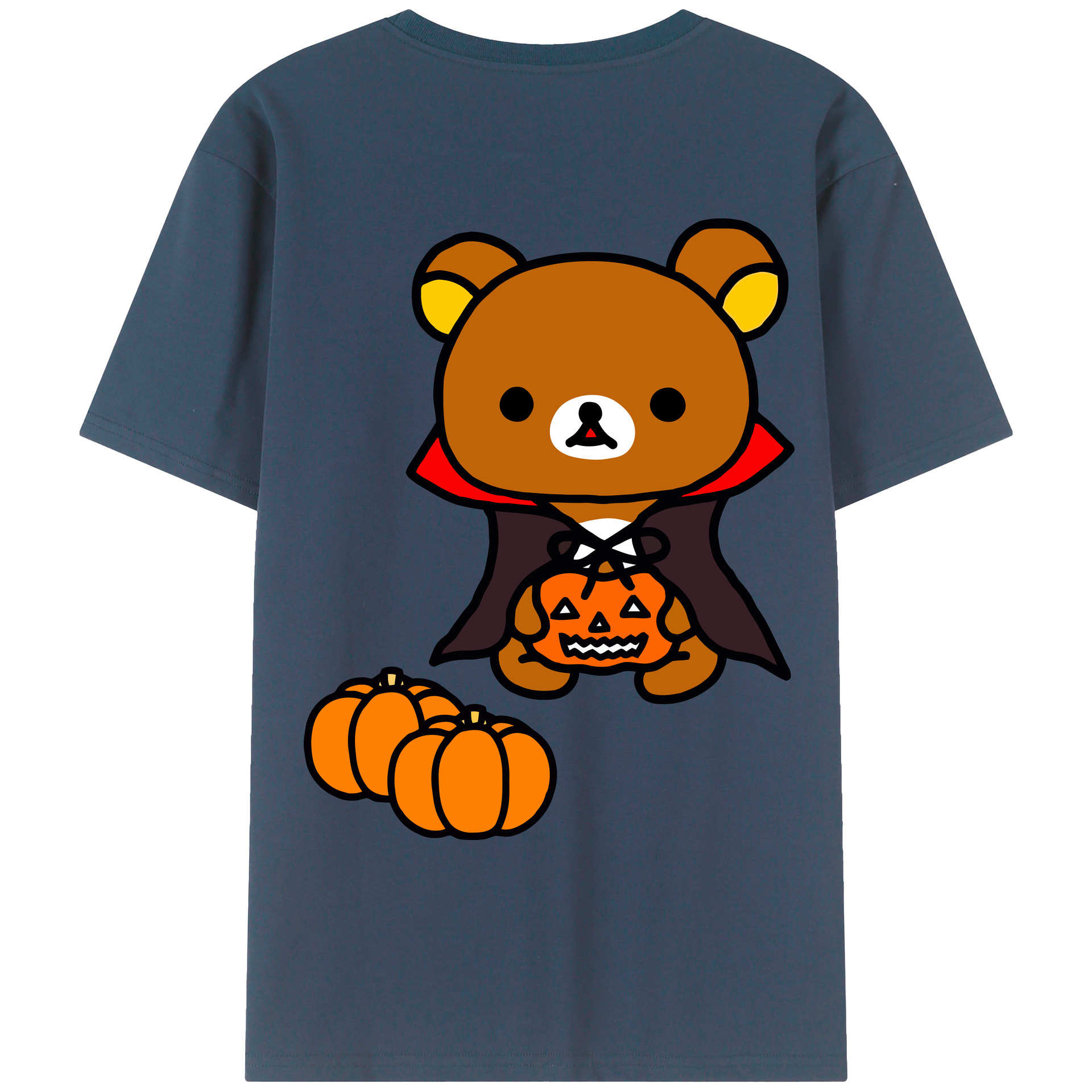 （画像用） リラックマ リラックマ キイロイトリ Rilakkuma Korilakkuma Kiiroitori レディース半袖Tシャツ(バックプリント)