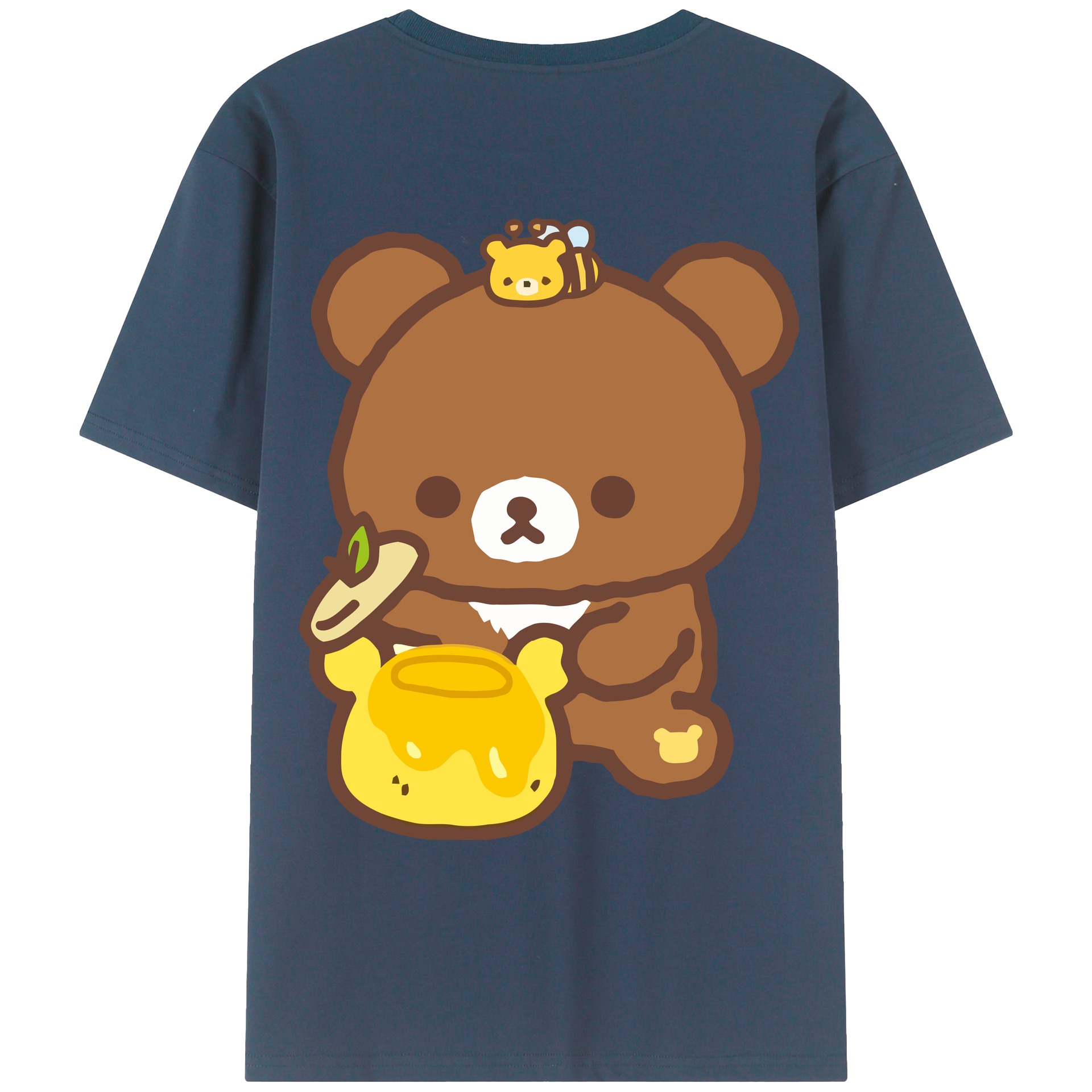 （画像用） リラックマ リラックマ キイロイトリ Rilakkuma Korilakkuma Kiiroitori レディース半袖Tシャツ(バックプリント)